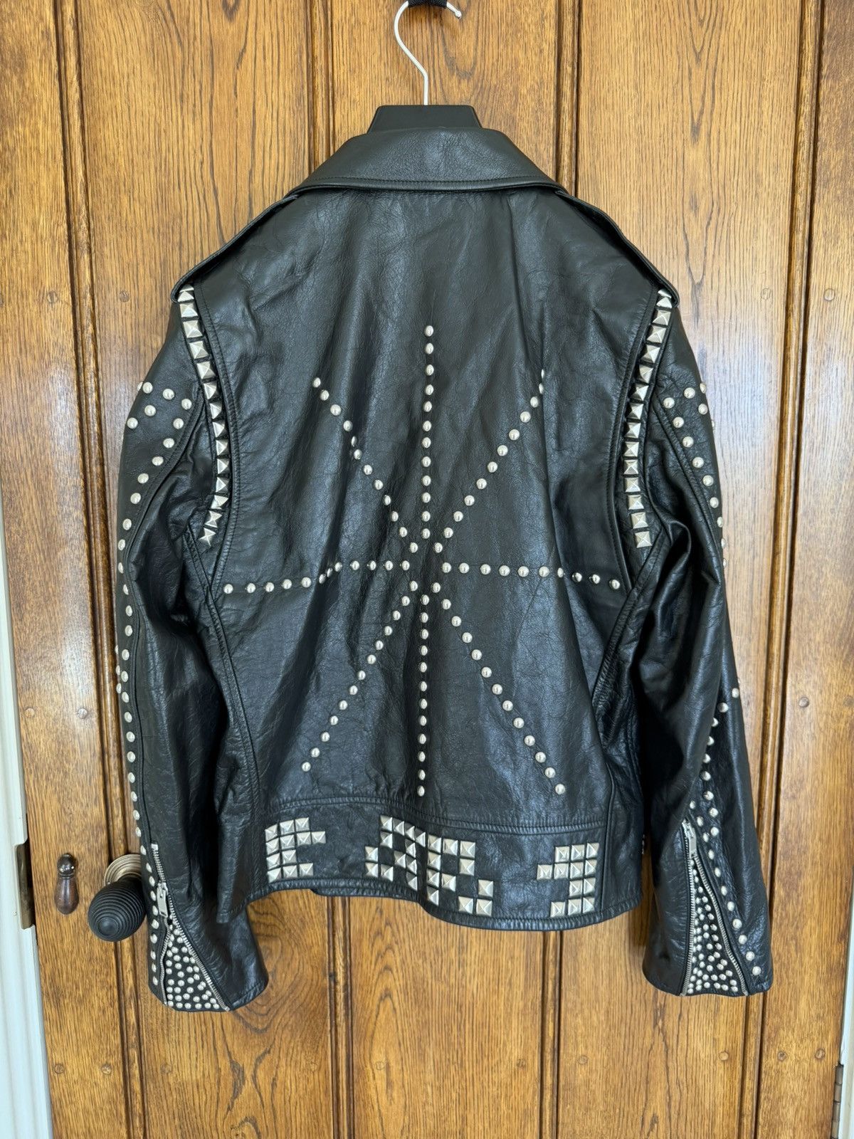 Saint Laurent Paris FW16 Saint Laurent studded leather biker jacket Hedi Grail Size US M / EU 48-50 / 2 - 19 Thumbnail