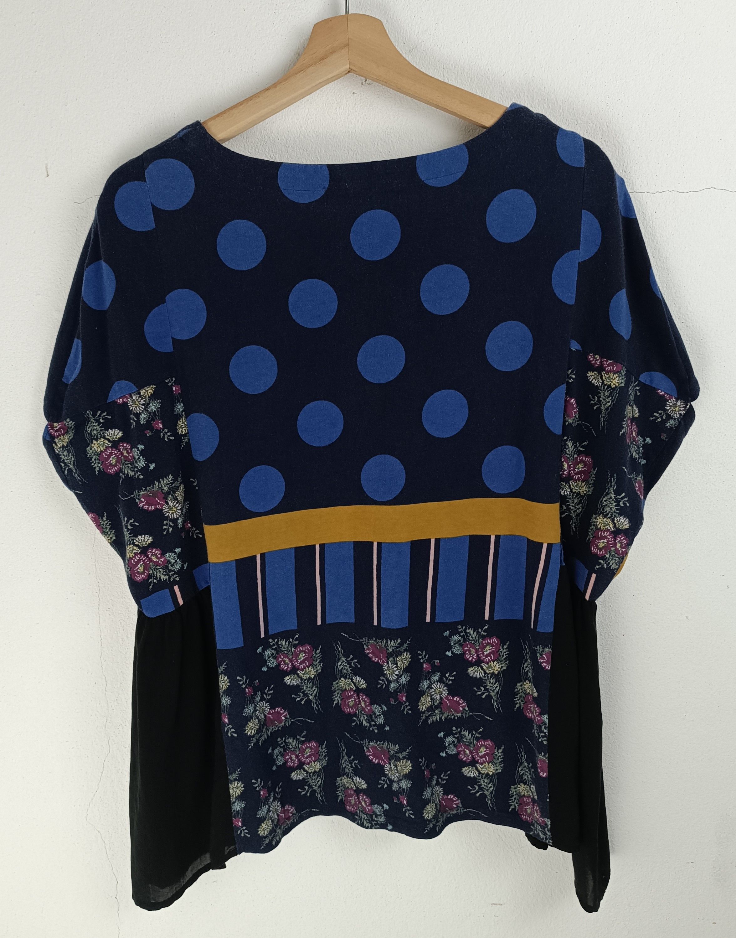 Vintage VINTAGE SUPER HAKKA POLKADOT CUTE INDIE SHIBORI TOP Size L / US 10 / IT 46 - 4 Thumbnail
