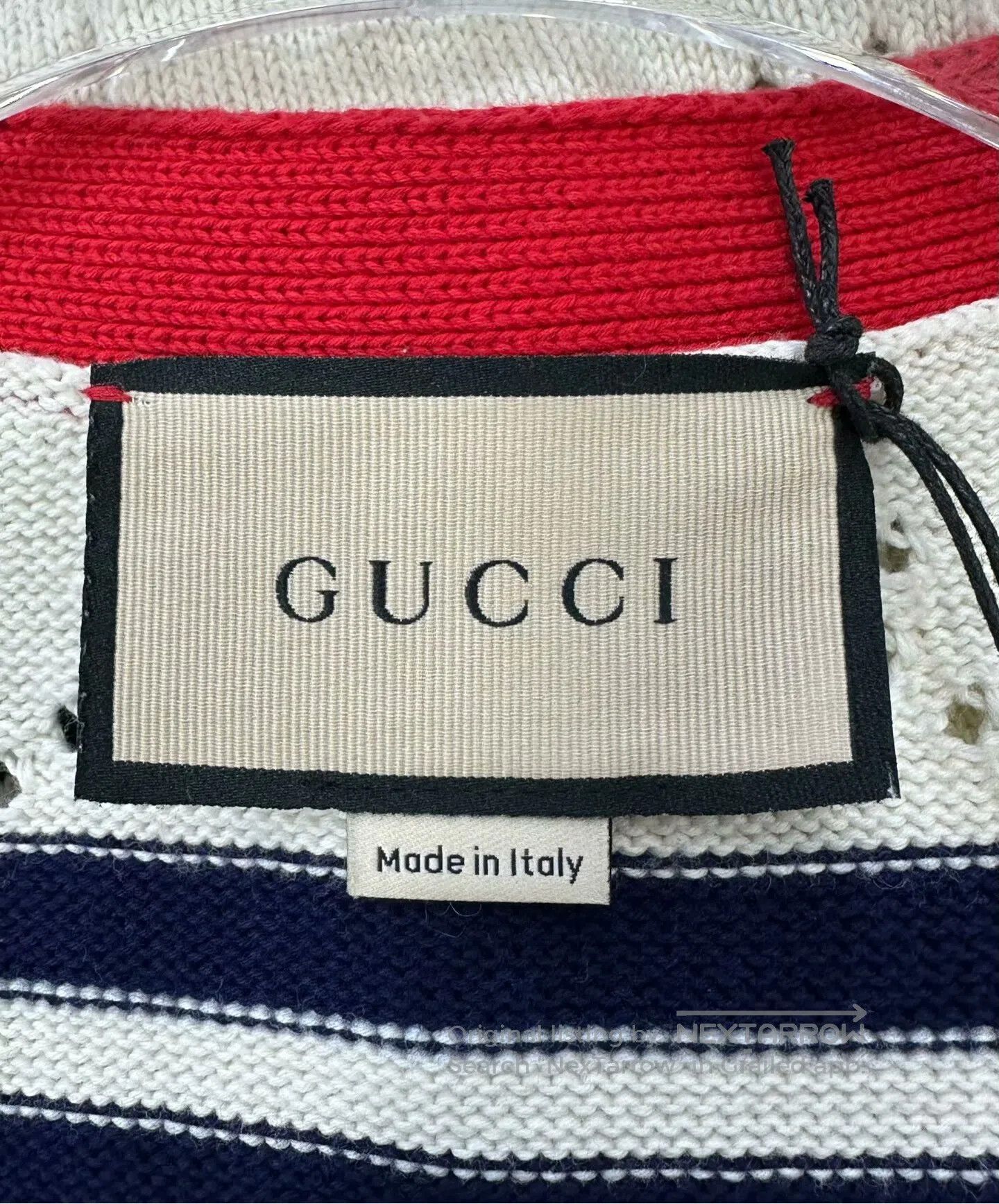 Gucci Guicci Colorblocked Monogrammed Logo Single-breasted Cardi Size M / US 6-8 / IT 42-44 - 3 Thumbnail