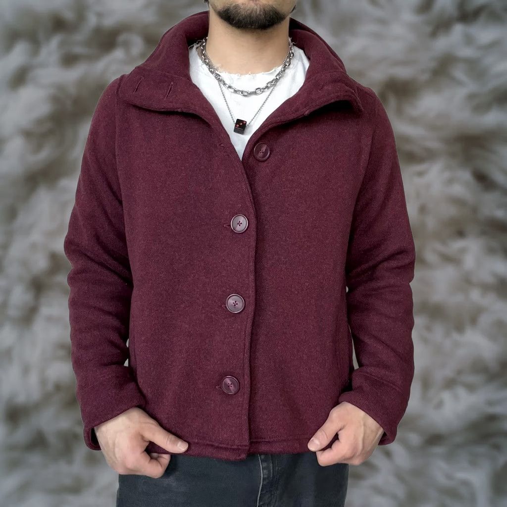 Patagonia Patagonia Cardigan Fleece Red Large Button Front Collared Unisex Adults Long Sleeve Fall Winter Size US L / EU 52-54 / 3 - 1 Thumbnail