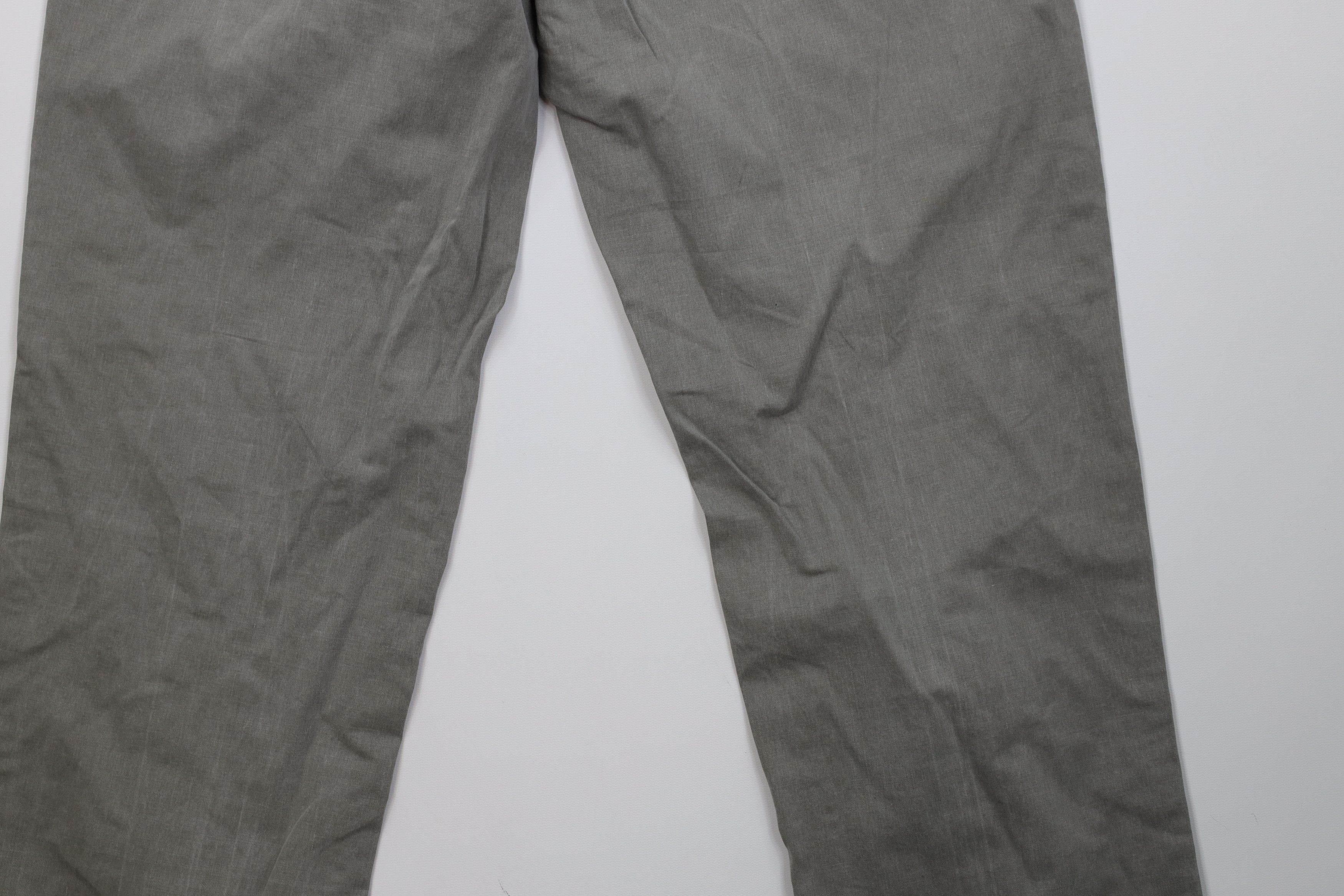 Calvin Klein Vintage 90s Calvin Klein Stonewash Wide Leg Pants Green Size US 34 / EU 50 - 13 Thumbnail