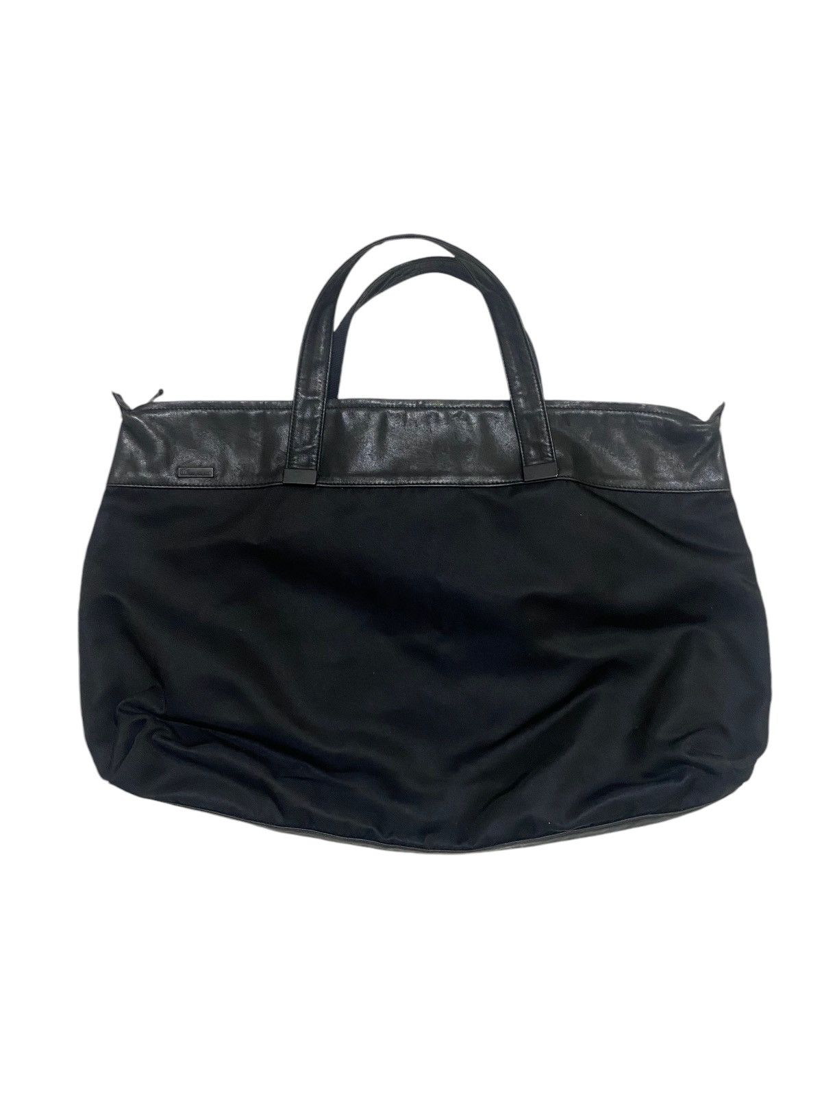Issey Miyake Issey Miyake Leather/canvas Black Tote Bag Size ONE SIZE - 1 Thumbnail