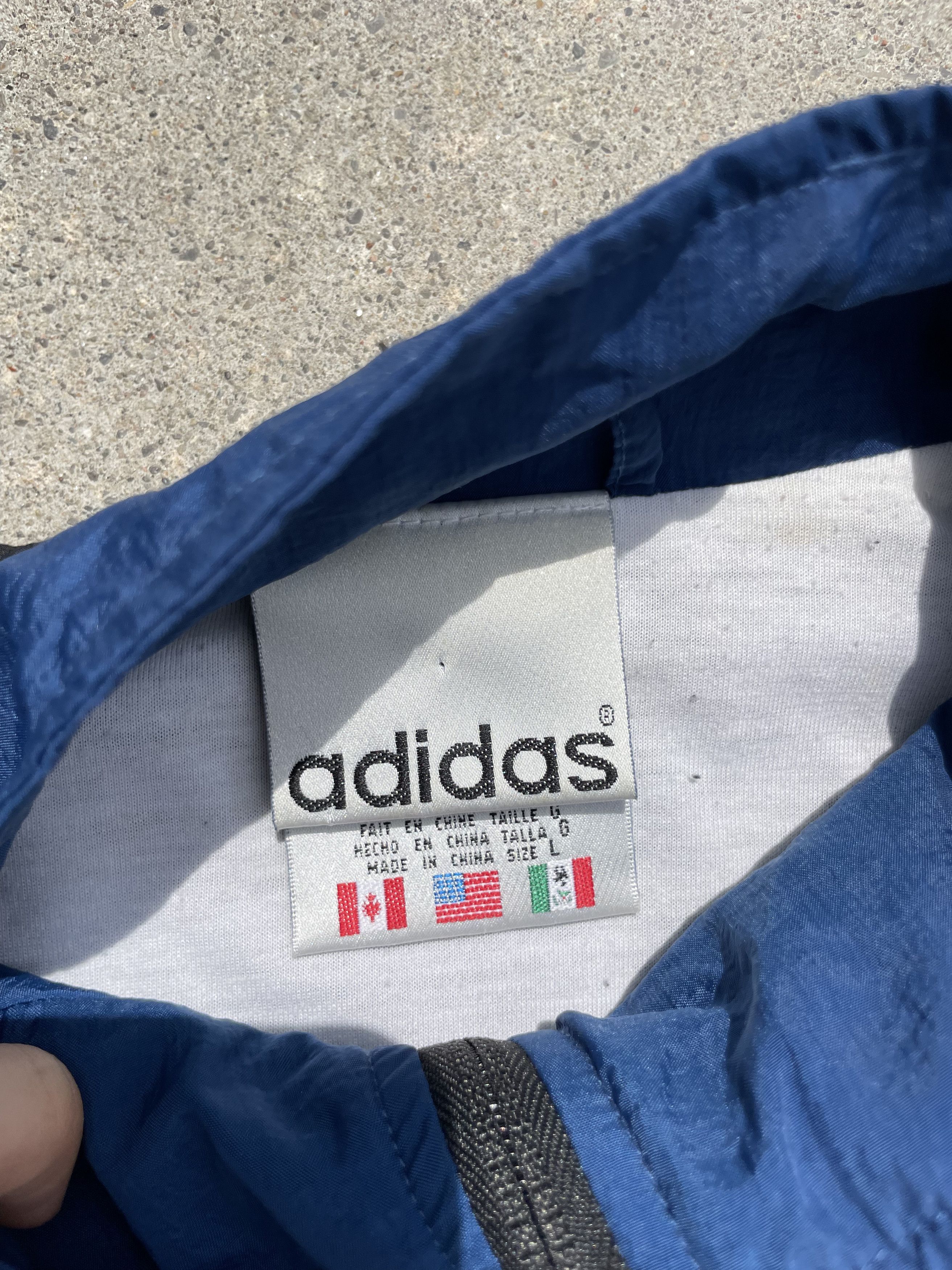 Adidas × Vintage Vintage Adidas Windbreaker Size US L / EU 52-54 / 3 - 3 Thumbnail