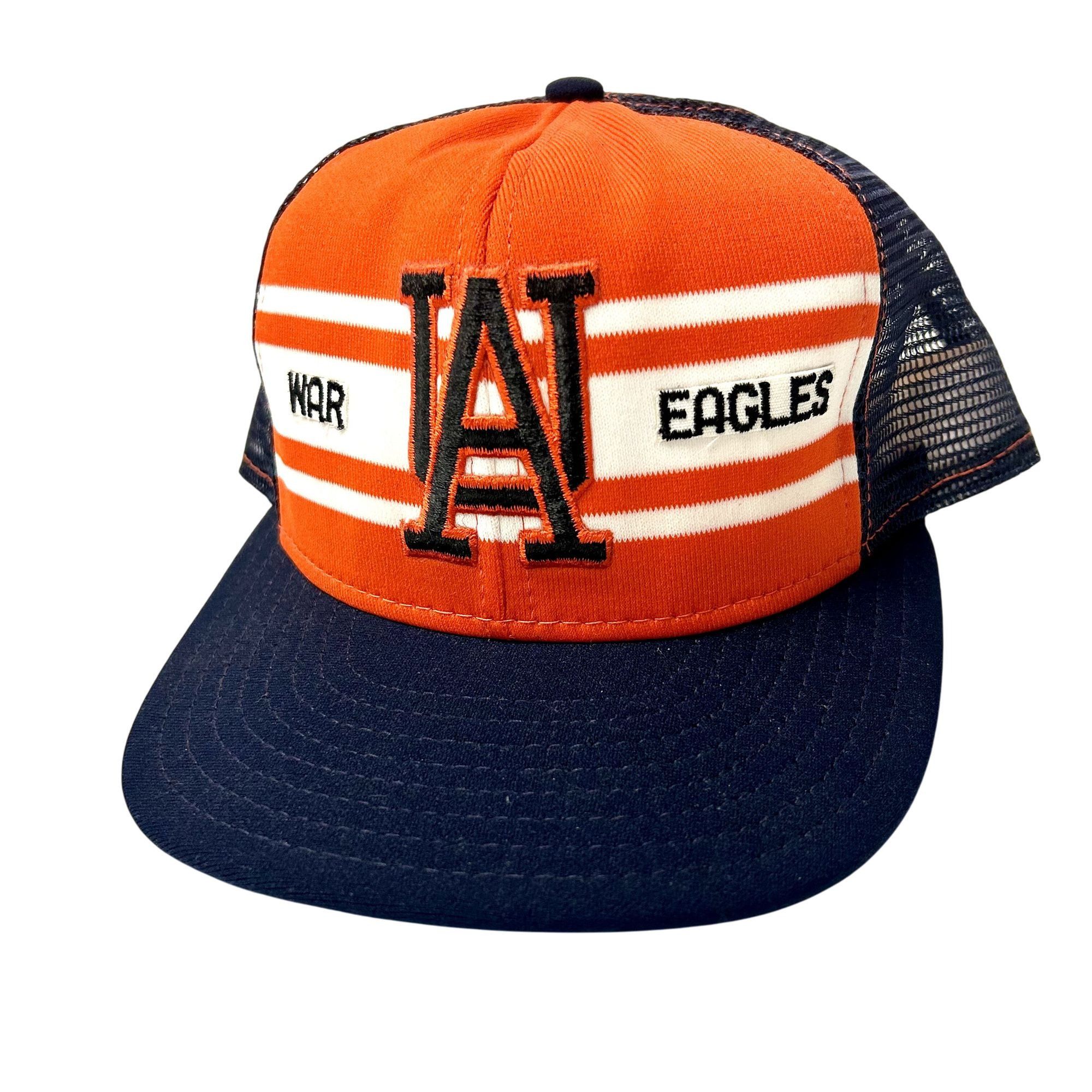 Other NOS 70 80's AJD Super Stripe Mesh TRUCKER AU WAR EAGLES Hat Size ONE SIZE - 3 Thumbnail