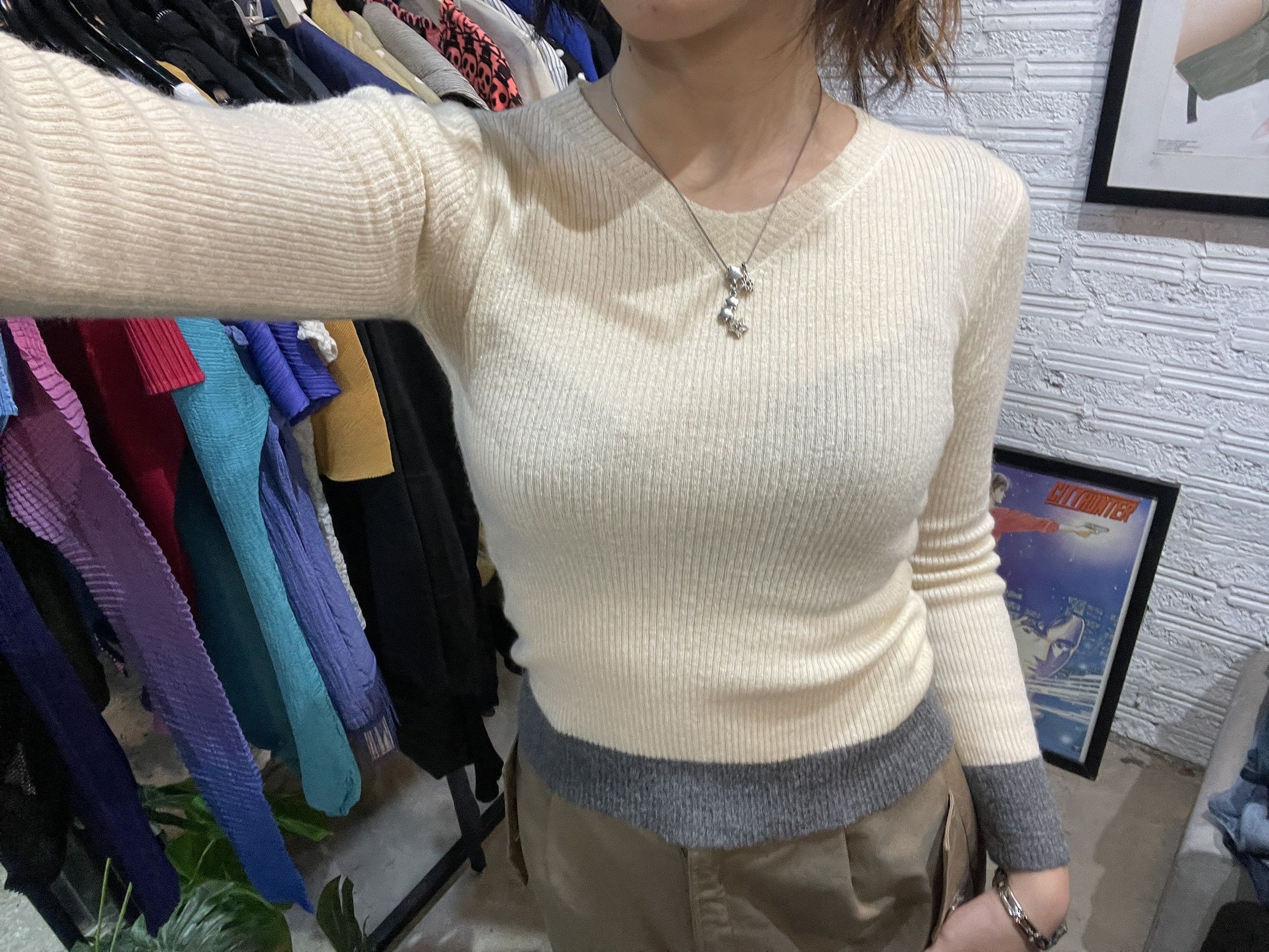 Tricot Comme des Garcons Vintage 90s tricot COMME des GARÇONS Knit top (XS) GTMPT283 Size XXS / US 00 / IT 34 - 1 Thumbnail