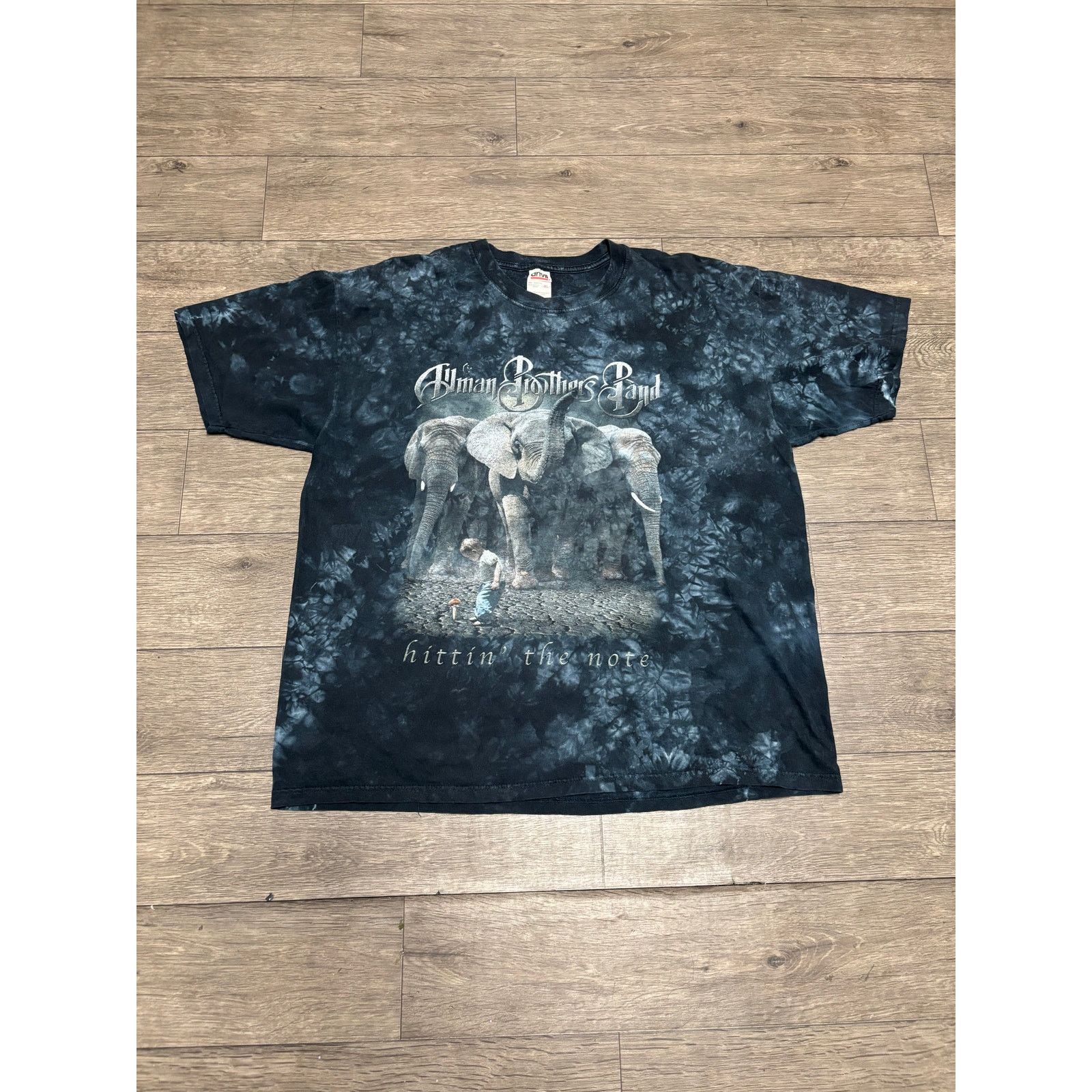 Anvil × Band Tees × Vintage VTG Allman Brothers Band Tee Sz XL Tie Dyed Hittin the note Size US XL / EU 56 / 4 - 1 Thumbnail