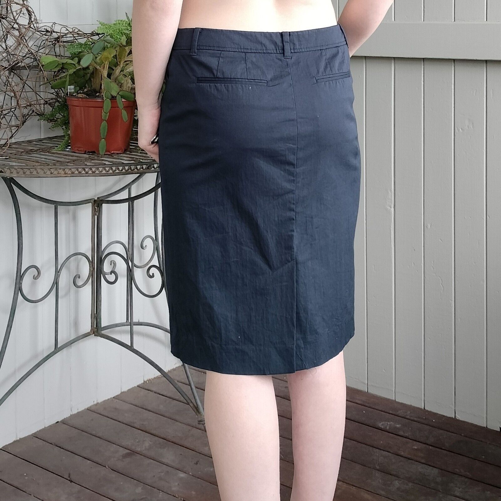 Designer Sportscraft Skirt High Waisted Pencil Corporate Workwear Size 30" / US 8 / IT 44 - 6 Thumbnail