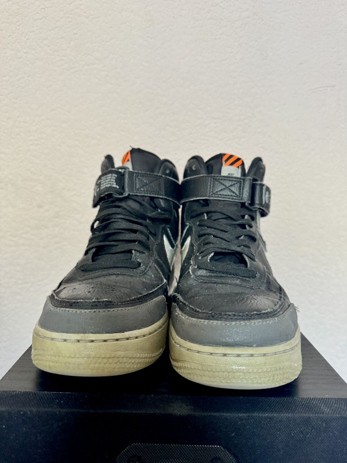 Nike NIKE AIR FORCE 1 HIGH "UNDER CONSTRUCTION" BLACK SIZE 8.5 Size US 8.5 / EU 41-42 - 4 Thumbnail