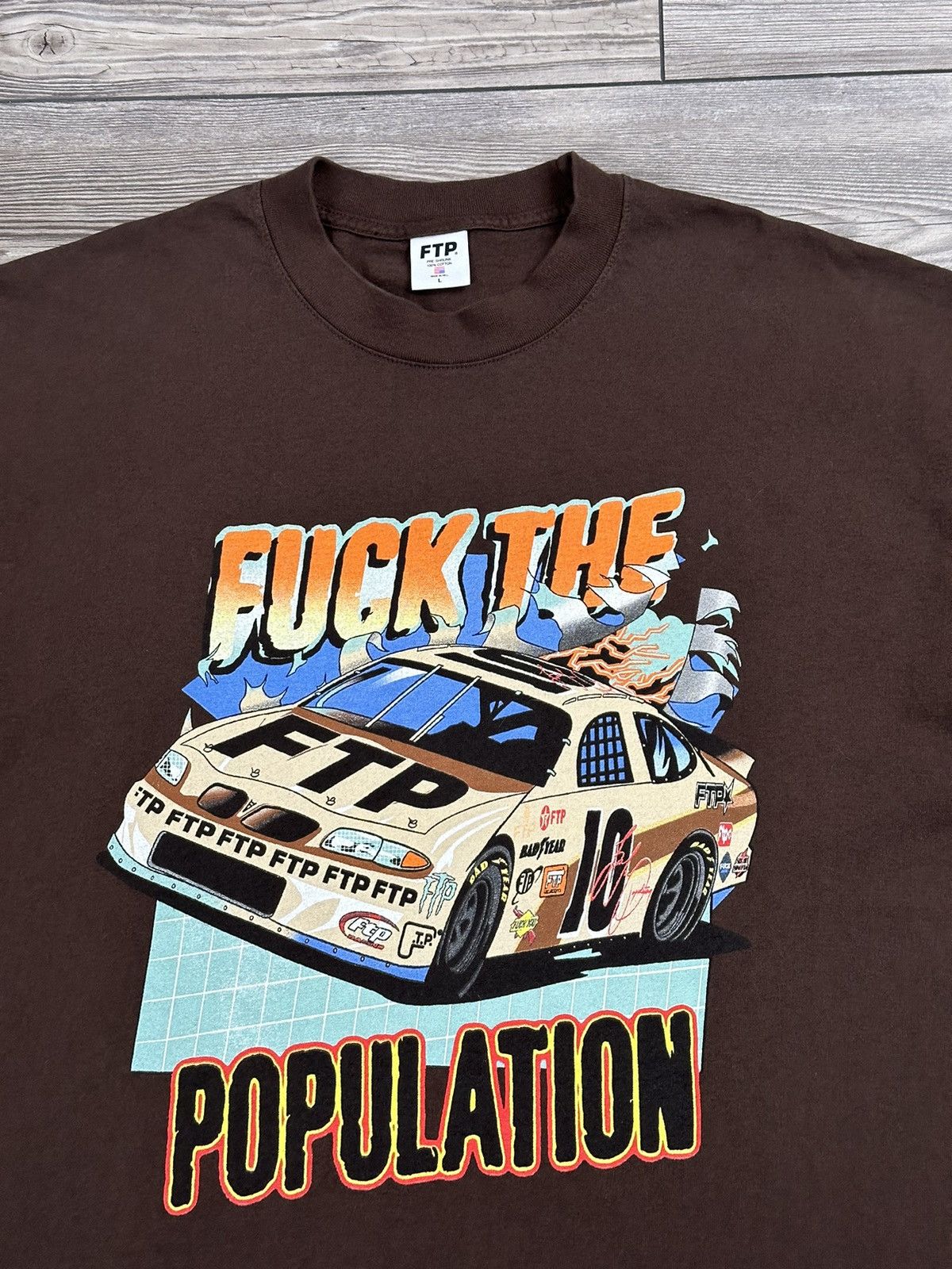 Fuck The Population FTP 500 T Shirt Size US L / EU 52-54 / 3 - 2 Thumbnail