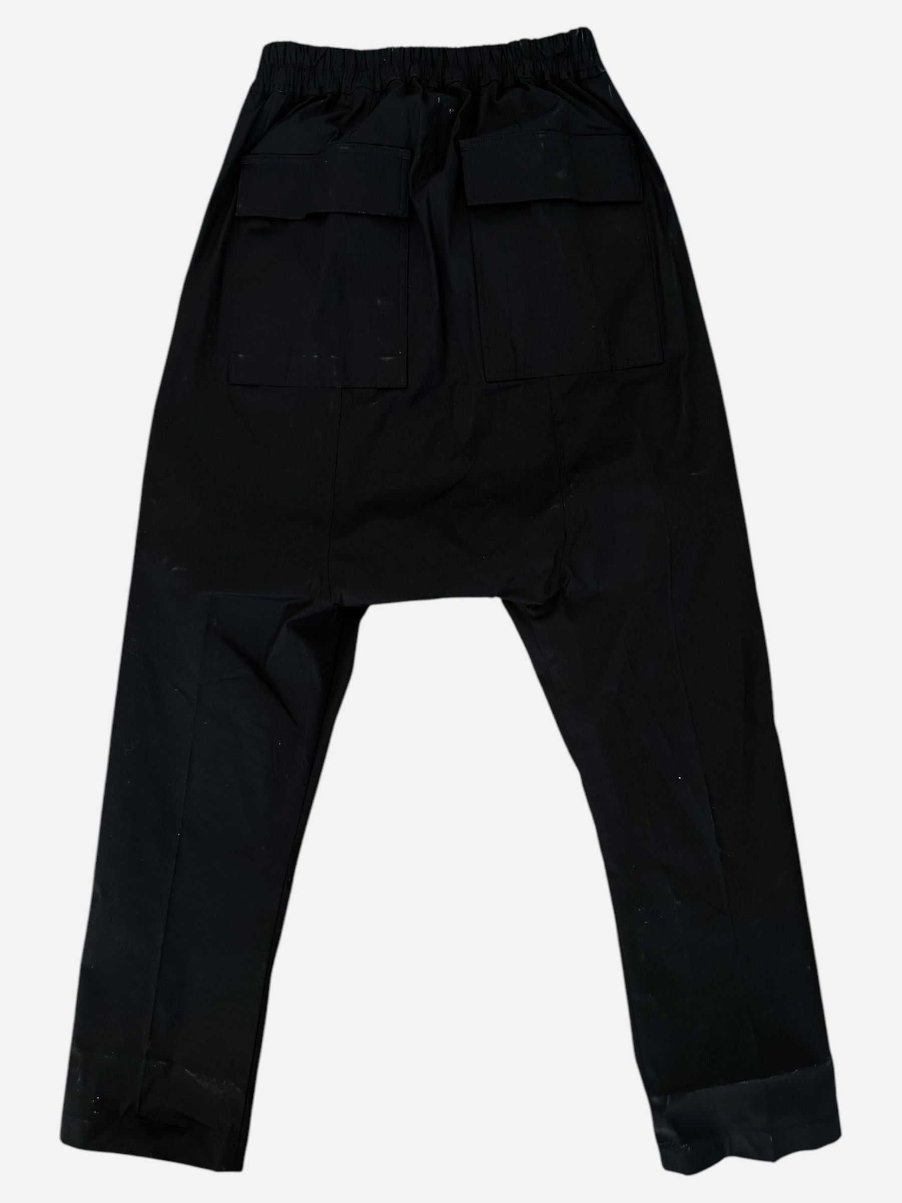 Rick Owens Rick Owens Black Dropcrotch Long Trousers Size US 30 / EU 46 - 2 Thumbnail