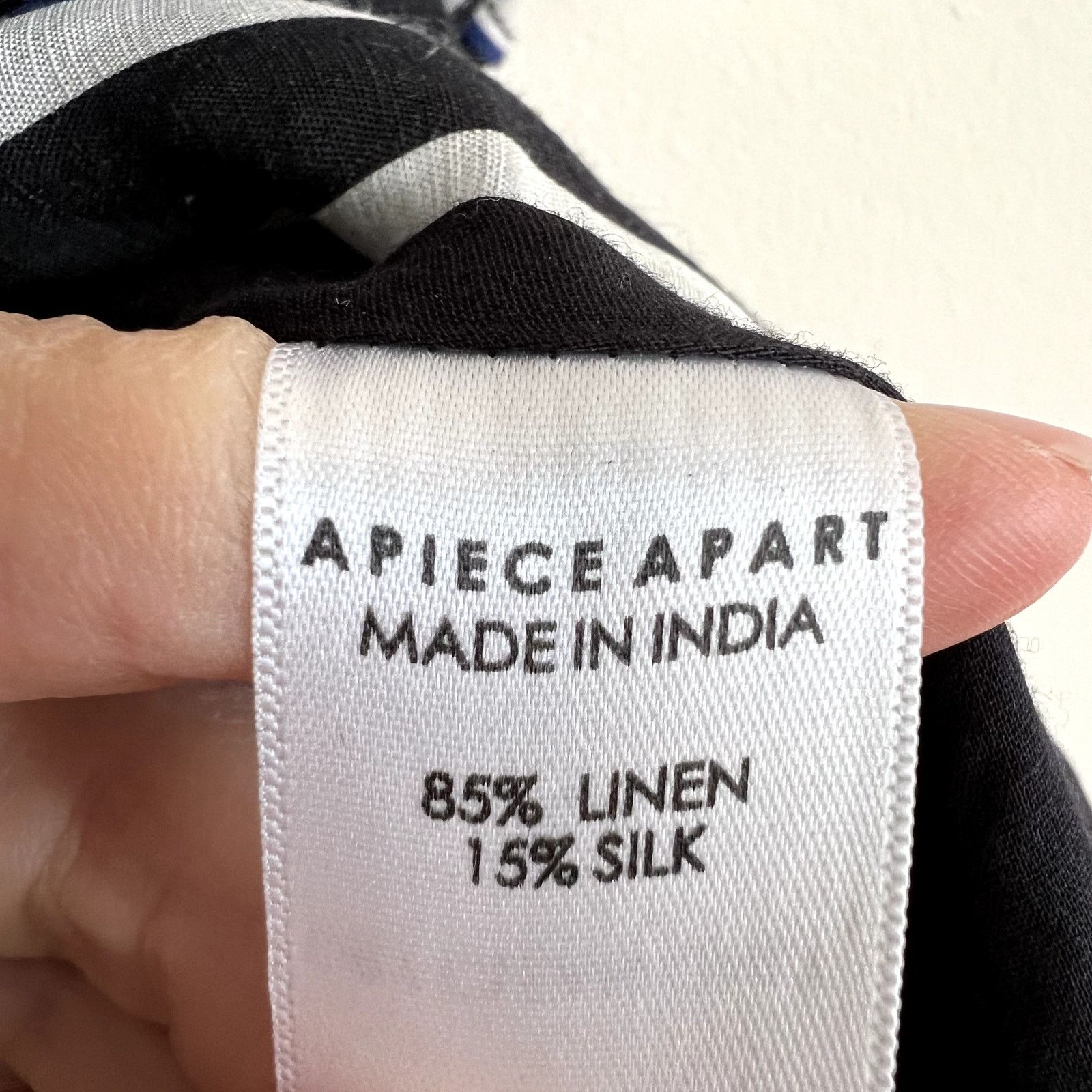 Apiece Apart Apiece Apart Costa Del Sol Wrap Dress Blue White Size 4 UB Size S / US 4 / IT 40 - 7 Thumbnail