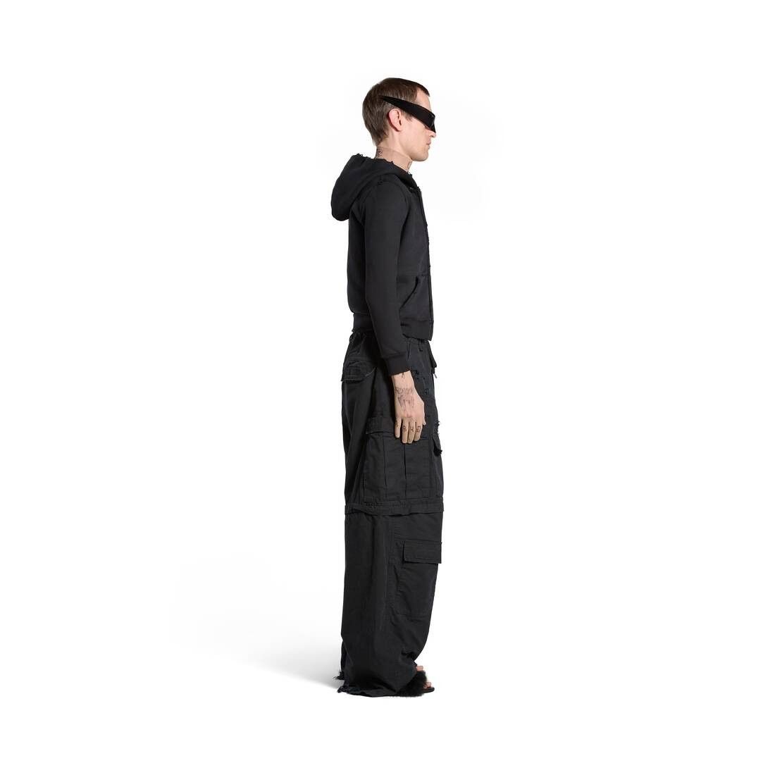 Balenciaga o1srvl11e0925 Hybrid Baggy Pants in Black Size US 34 / EU 50 - 3 Thumbnail