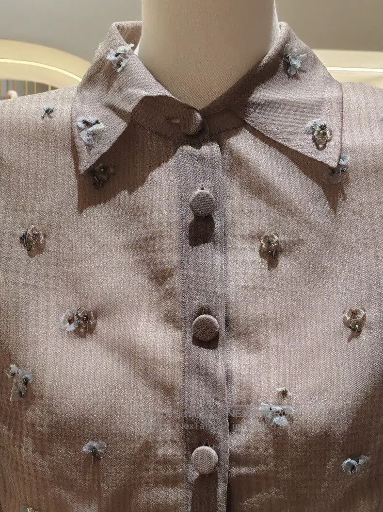 Fendi Fendi Rhinestone flower decoration nylon knitted two-piece Size S / US 4 / IT 40 - 3 Thumbnail