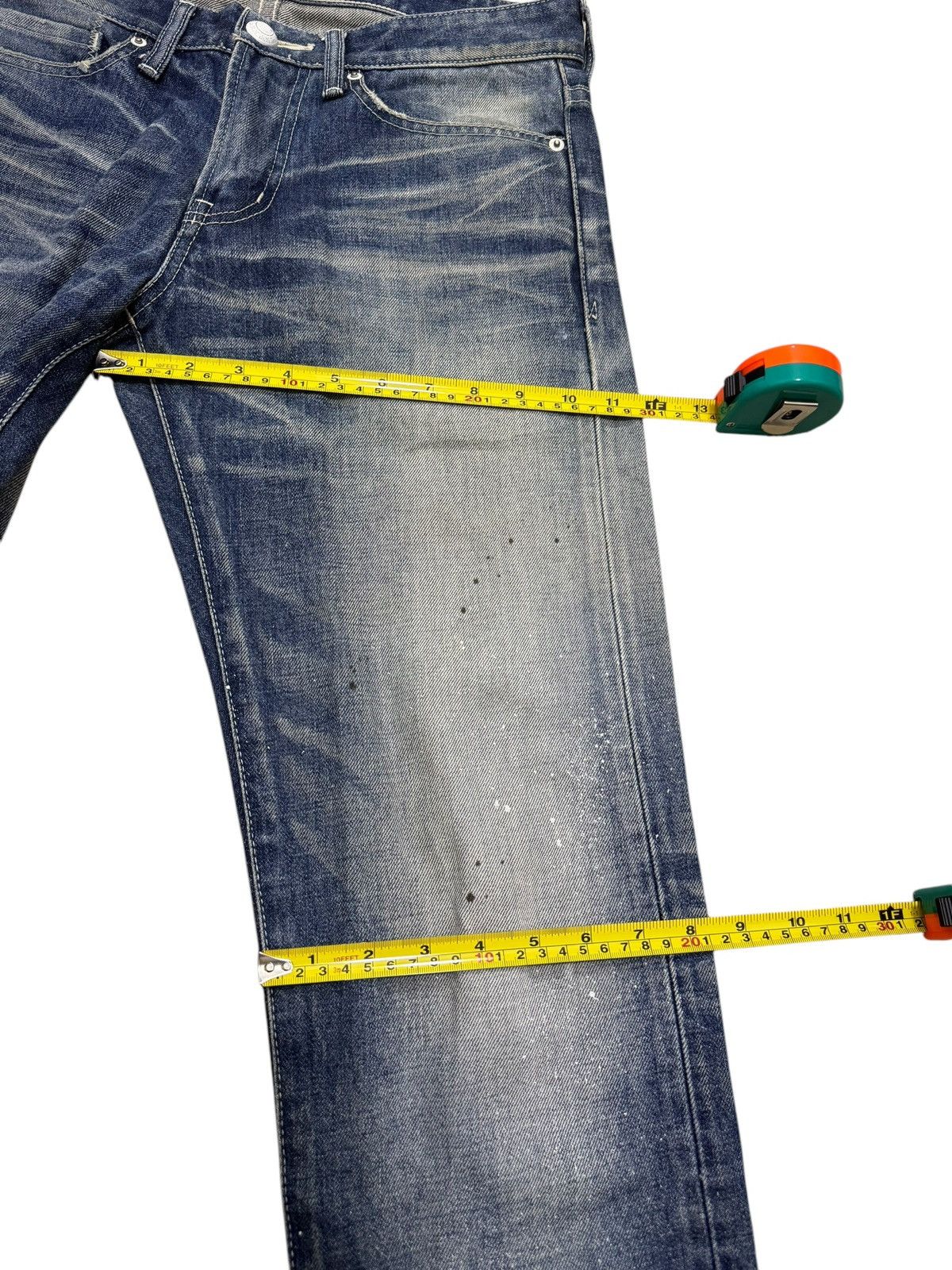 Japanese Brand × Vanquish VANQUISH JAPANESE BRAND SPLATTERED PAINT DENIM PANTS SIZE 32 Size US 32 / EU 48 - 4 Thumbnail