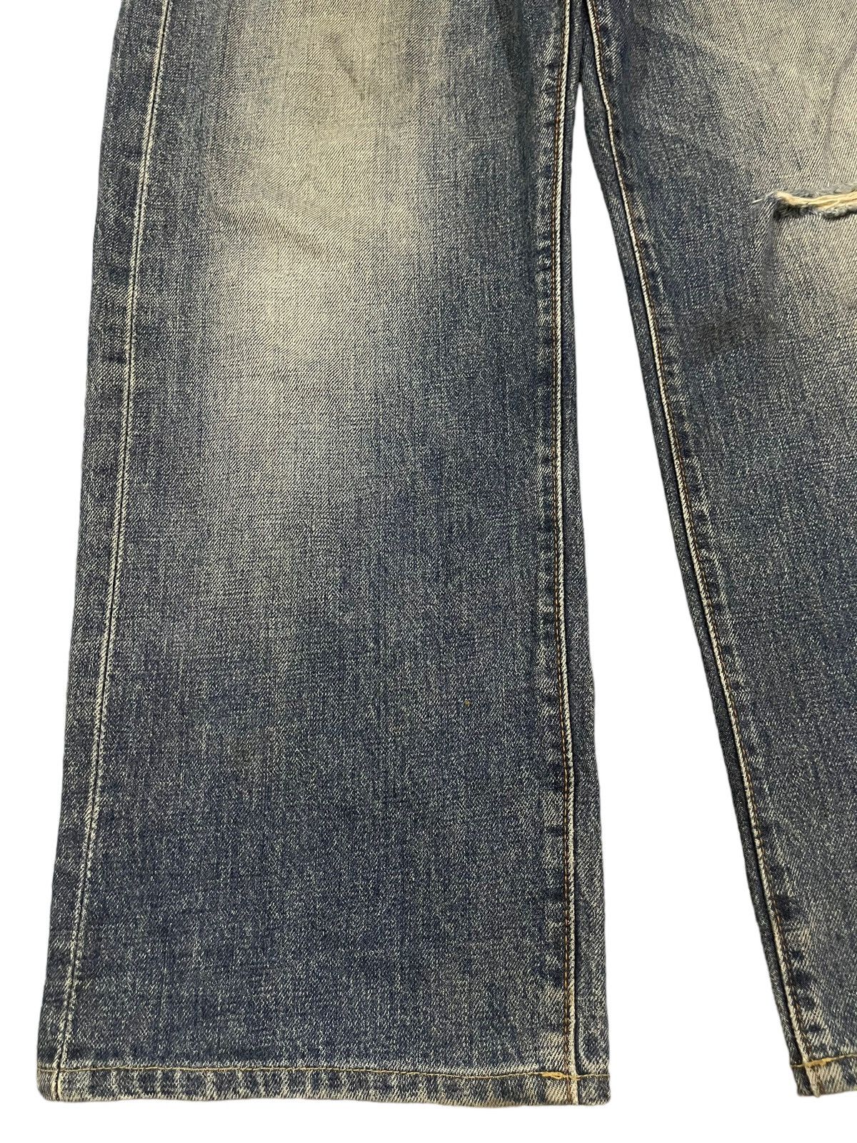 14th Addiction Vintage Japanese Brand Blue Wash Distress Baggy Jeans Size US 30 / EU 46 - 5 Thumbnail