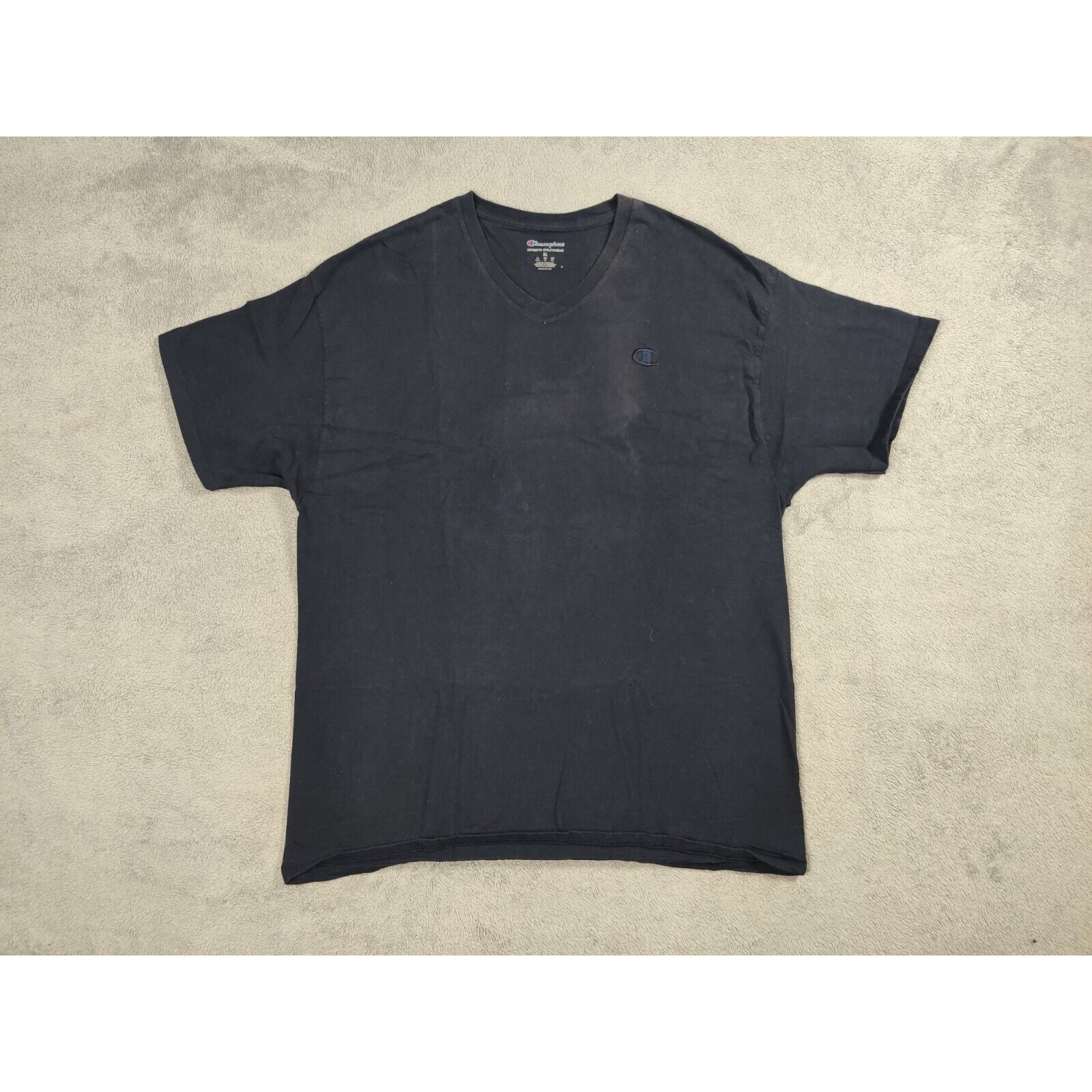 Champion Champion Shirt Adult Mens XL Solid Black Embroidered Logo Size US XL / EU 56 / 4 - 1 Thumbnail