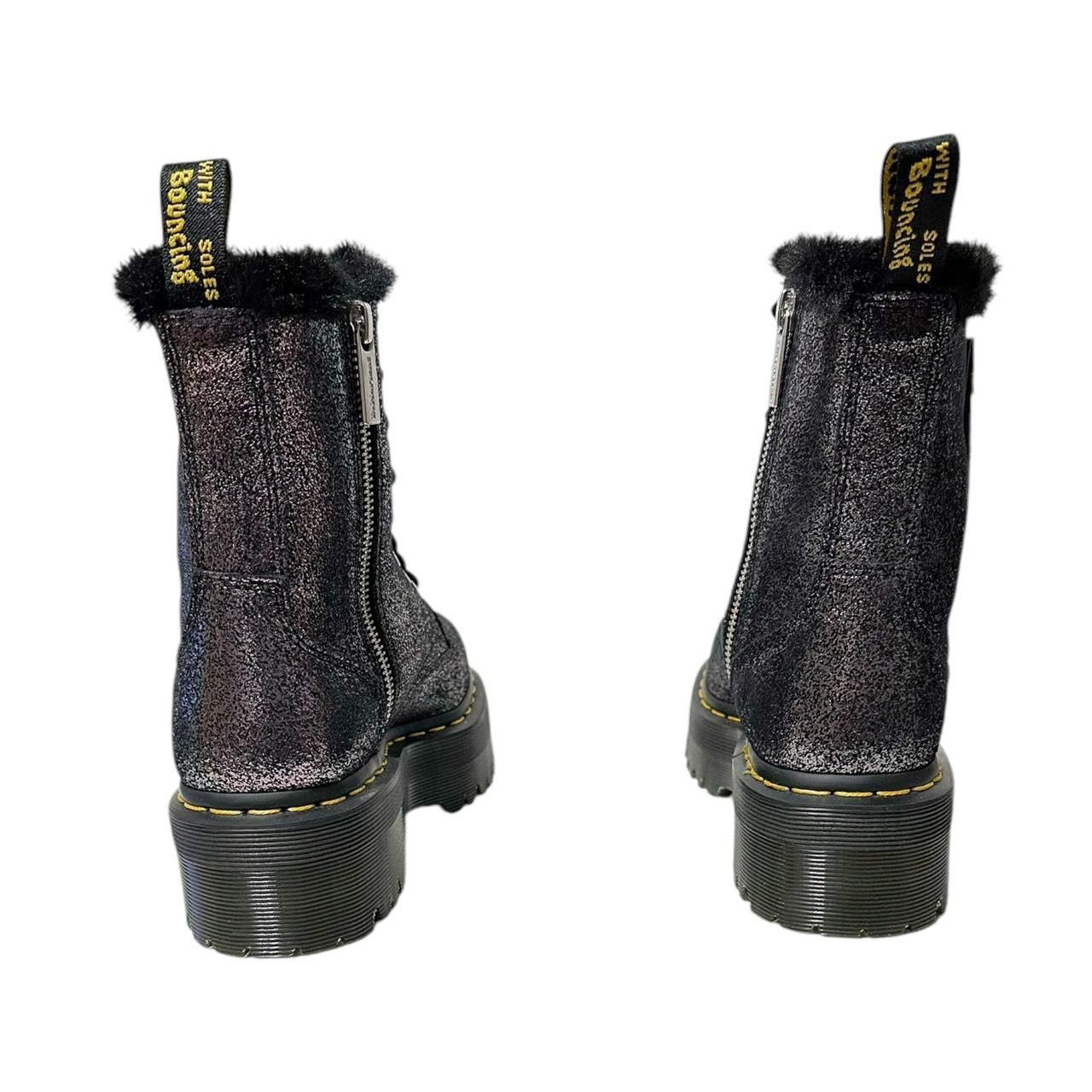 Dr. Martens DR. MARTENS Jadon Faux Fur Metallic Leather Platform Boots Size US 6 / IT 36 - 6 Thumbnail
