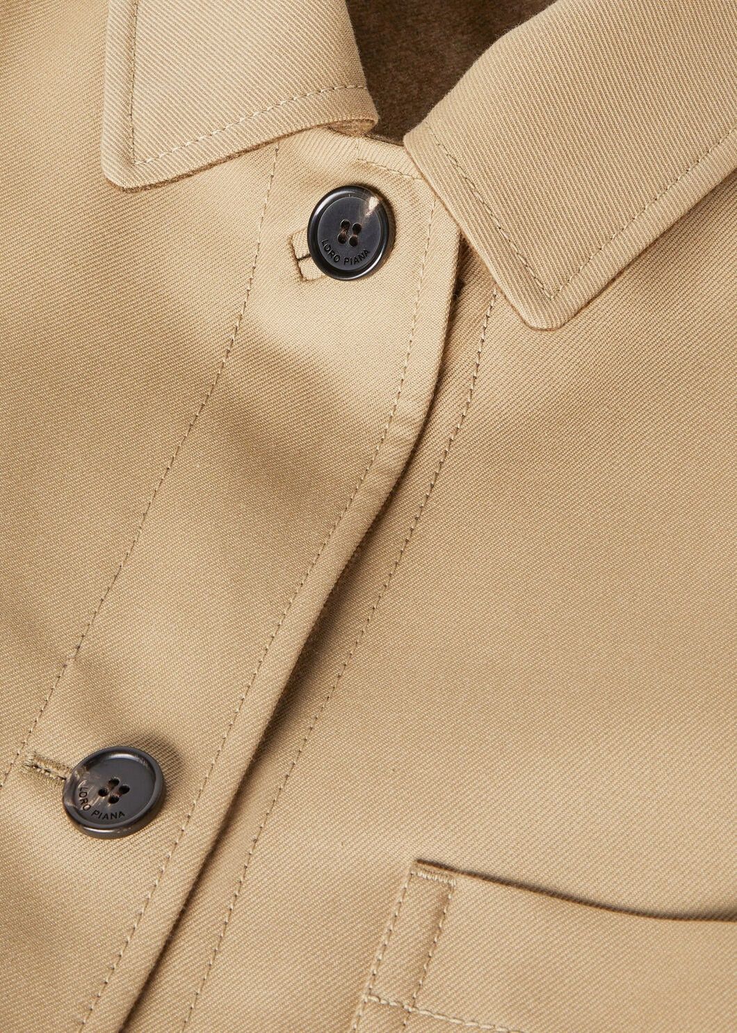 Loro Piana o1w1db10725 FAO3149 Yudaki Caban Coat in Beige Size US XL / EU 56 / 4 - 4 Thumbnail