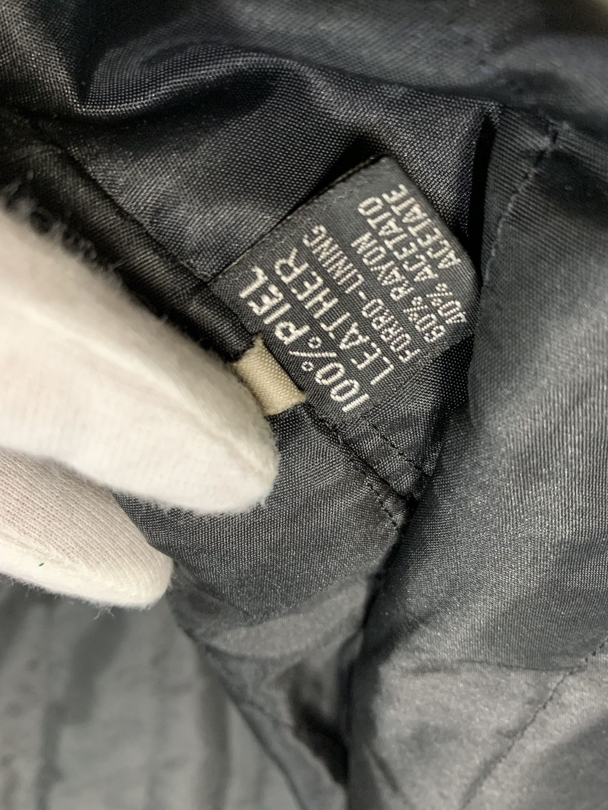 Vintage 90s Vintage Black Distressed faded Leather Bomber jacket Size US L / EU 52-54 / 3 - 7 Thumbnail