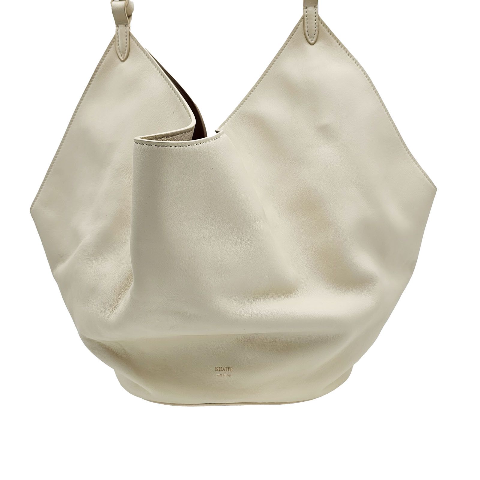 KHAITE KHAITE Lotus Large Tote Ivory Smooth Calfskin Leather Size ONE SIZE - 5 Thumbnail