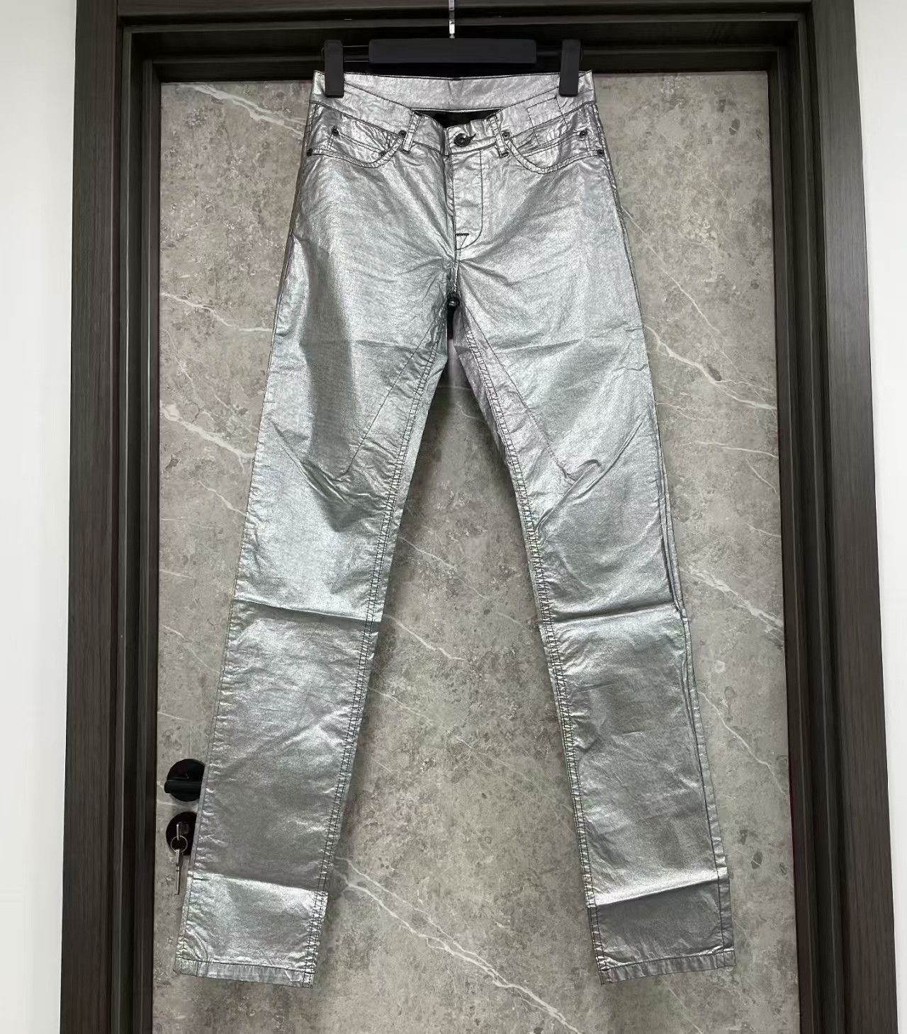 Rick Owens Rick owens berlin cut silver trousers Size US 26 / EU 42 - 1 Thumbnail