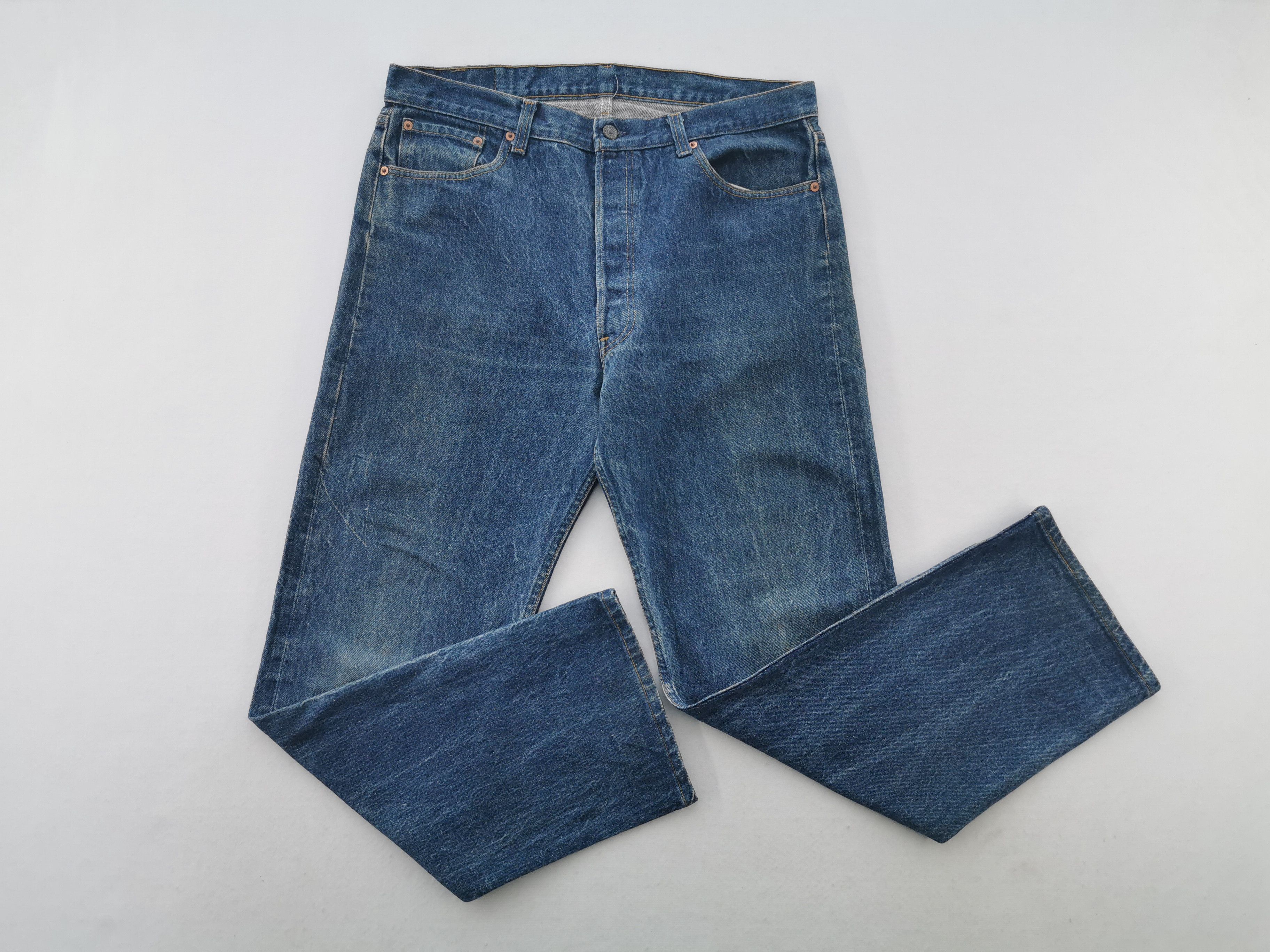 Levi's Vintage 90's Levis Lot 501 Denim Made In USA Size 34/38x32 Size US 34 / EU 50 - 4 Thumbnail