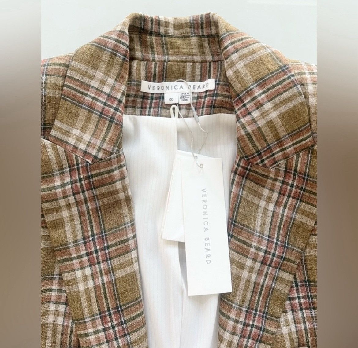 Veronica Beard Veronica Beard Beacon Plaid Dickey Blazer Jacket size 00 Size XXS / US 00 / IT 34 - 7 Thumbnail