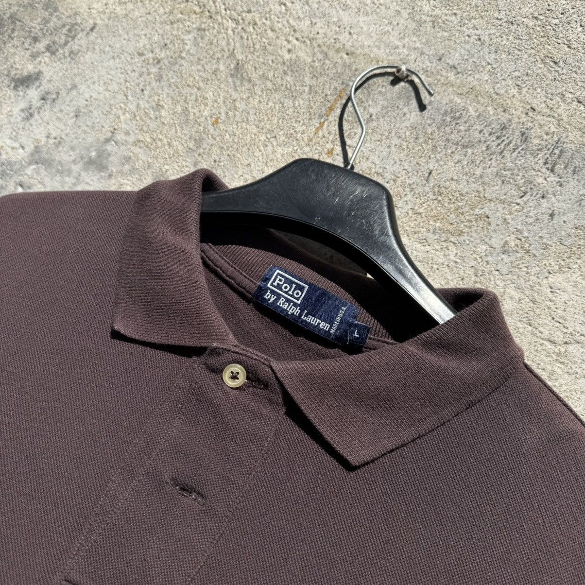 Polo Ralph Lauren Polo Ralph Lauren Brown Vintage Polo Made in USA Chief Keef Size US L / EU 52-54 / 3 - 5 Thumbnail