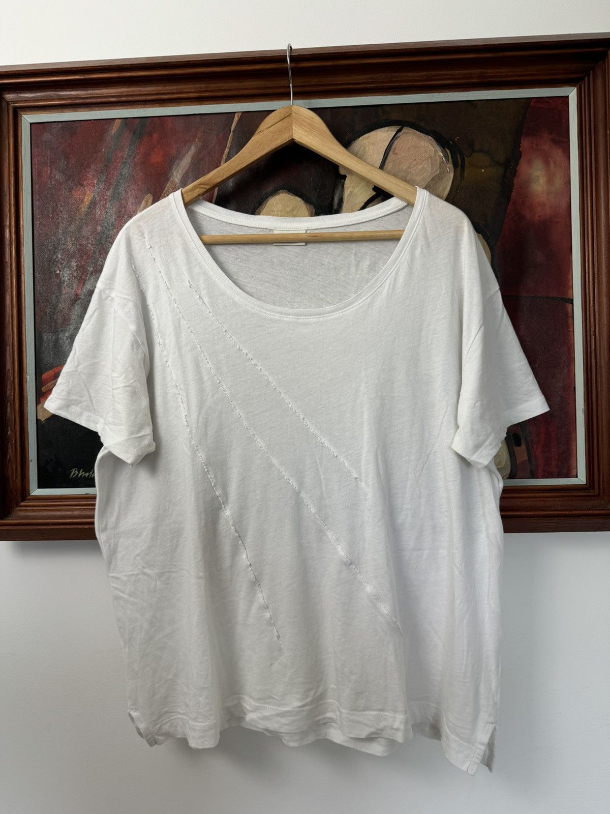 Dries Van Noten Dries Van Noten Cropped Boxy Oversized Tee Unisex Designer Size US L / EU 52-54 / 3 - 1 Thumbnail