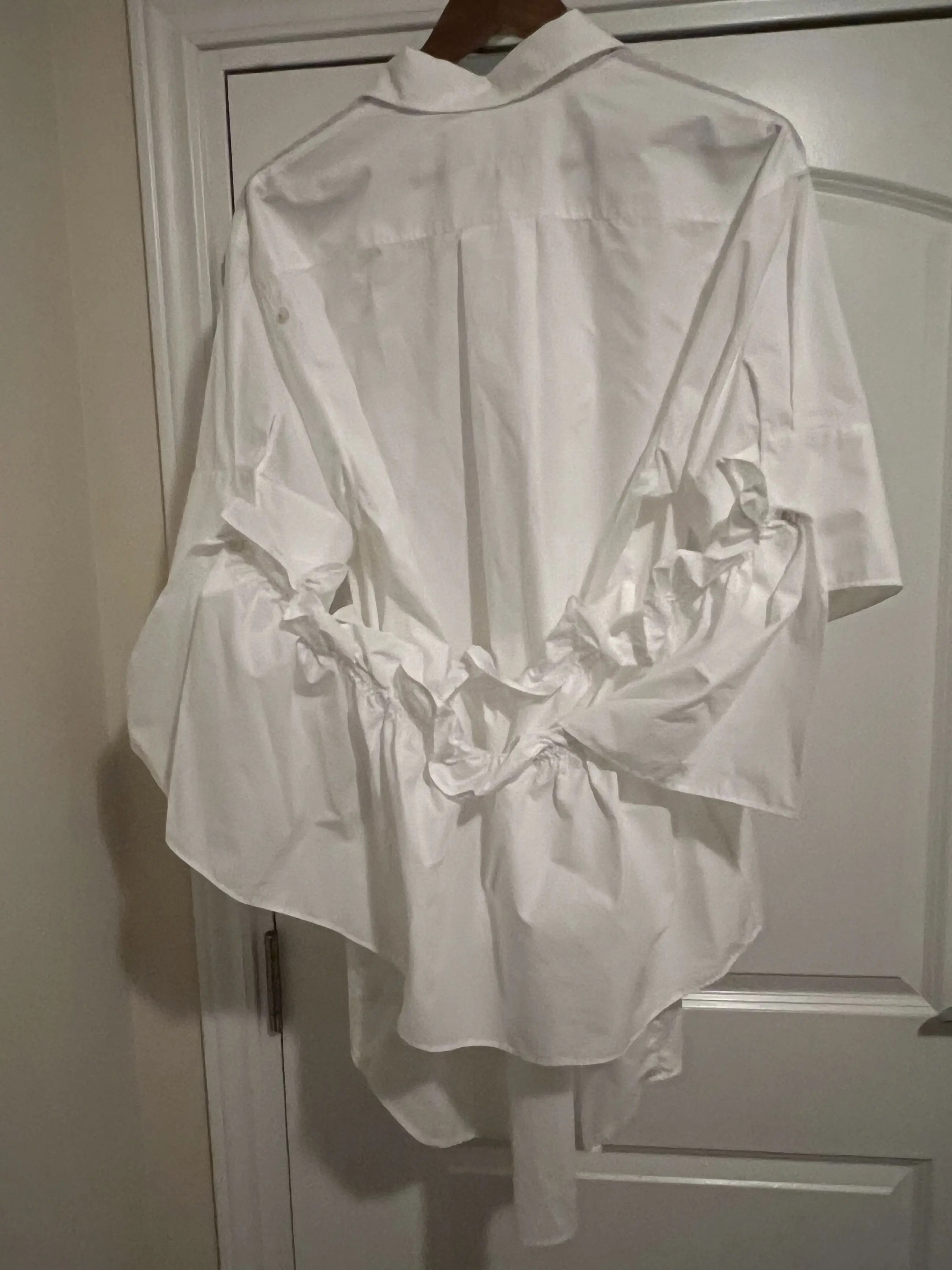 Maison Margiela RUFFLE PANEL LONG SHIRT Size L / US 10 / IT 46 - 2 Thumbnail