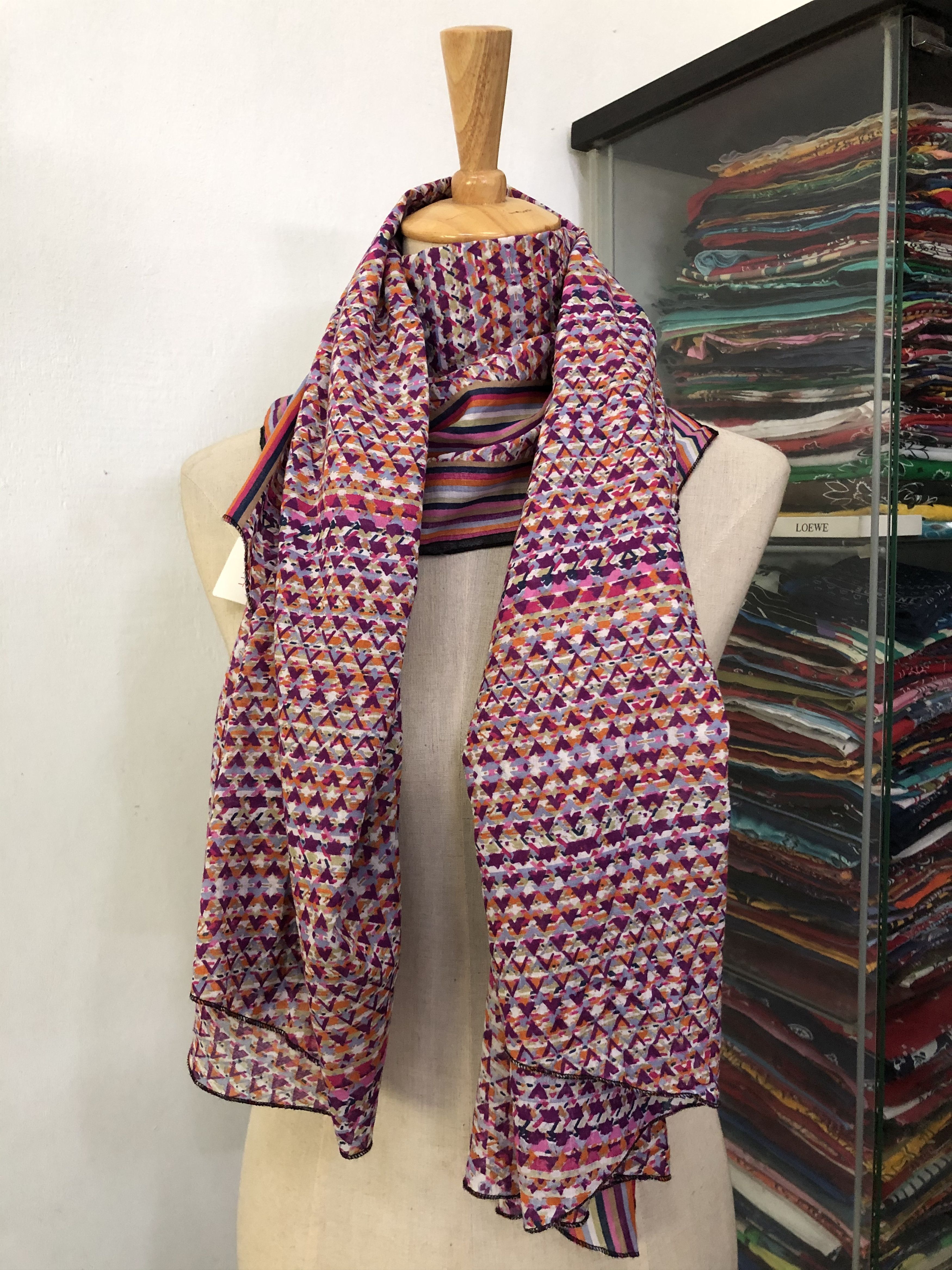 Esprit × Vintage Vintage Esprit Silk Scarf Size ONE SIZE - 1 Thumbnail