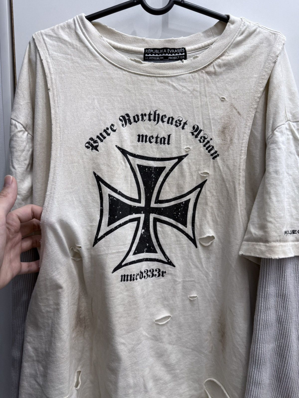 PROJECT G/R Project G/R x murd333r.fm “Asian Metal” Layered Longsleeve Size US L / EU 52-54 / 3 - 3 Thumbnail