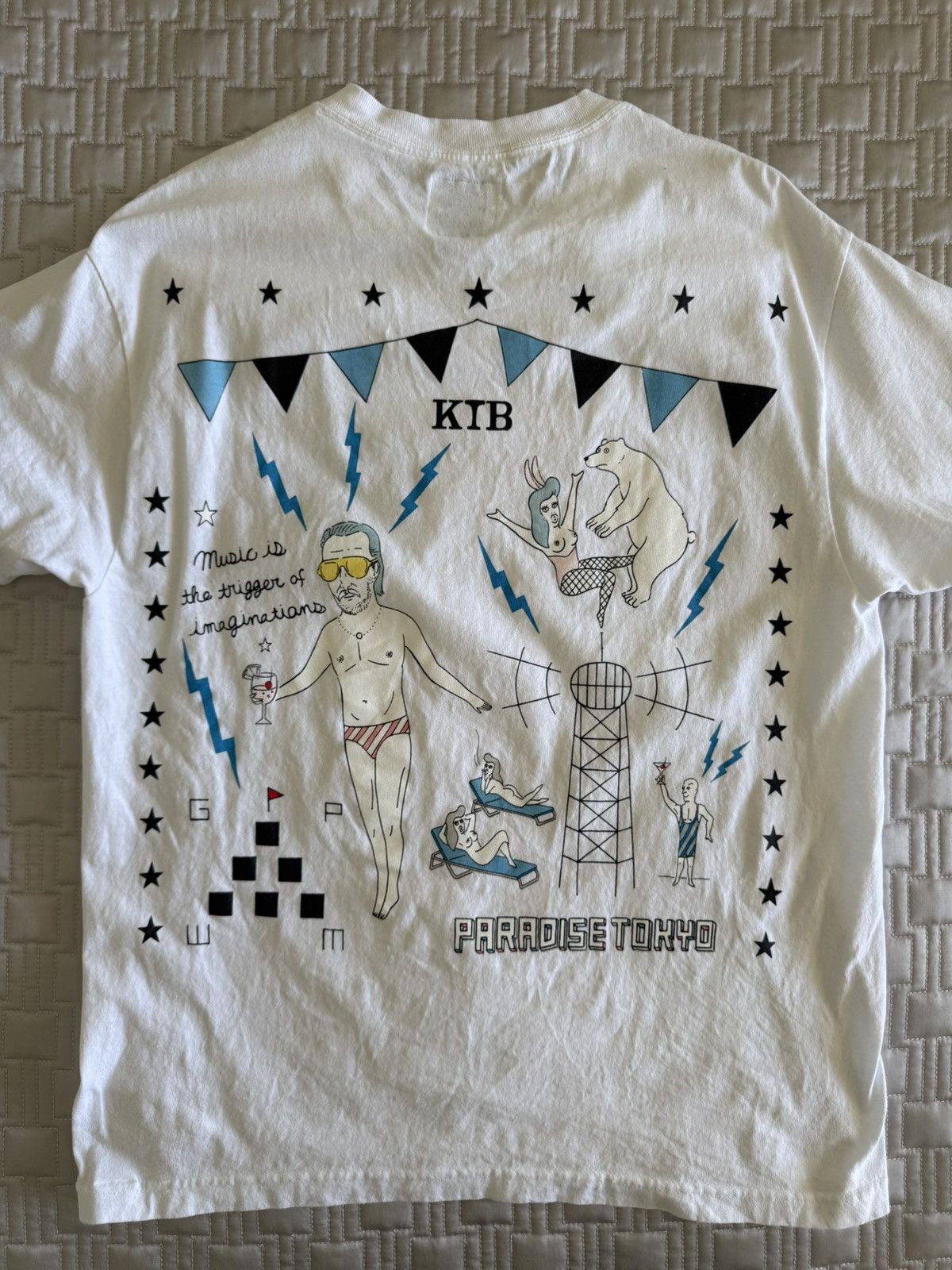 Wacko Maria Wacko Maria Paradise Tokyo Graphic White T-shirt Size L Size US L / EU 52-54 / 3 - 2 Thumbnail