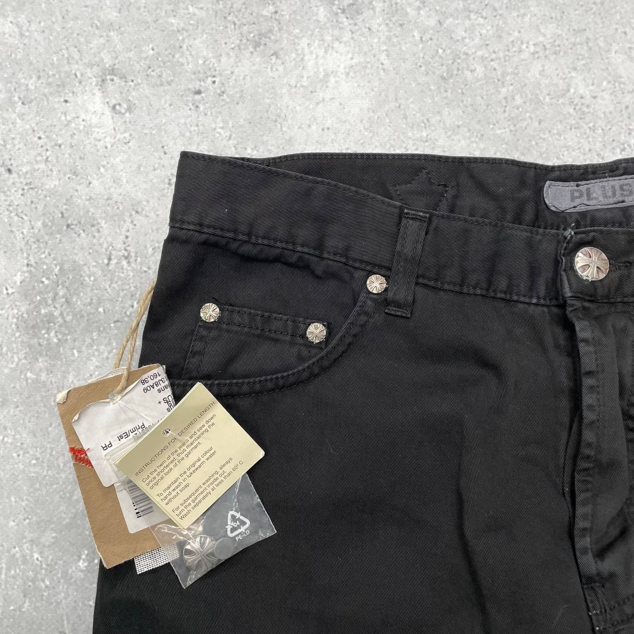 Vintage Vintage 2000s Olis Plus Chrome Cross Style Straight Pants Size US 34 / EU 50 - 4 Thumbnail