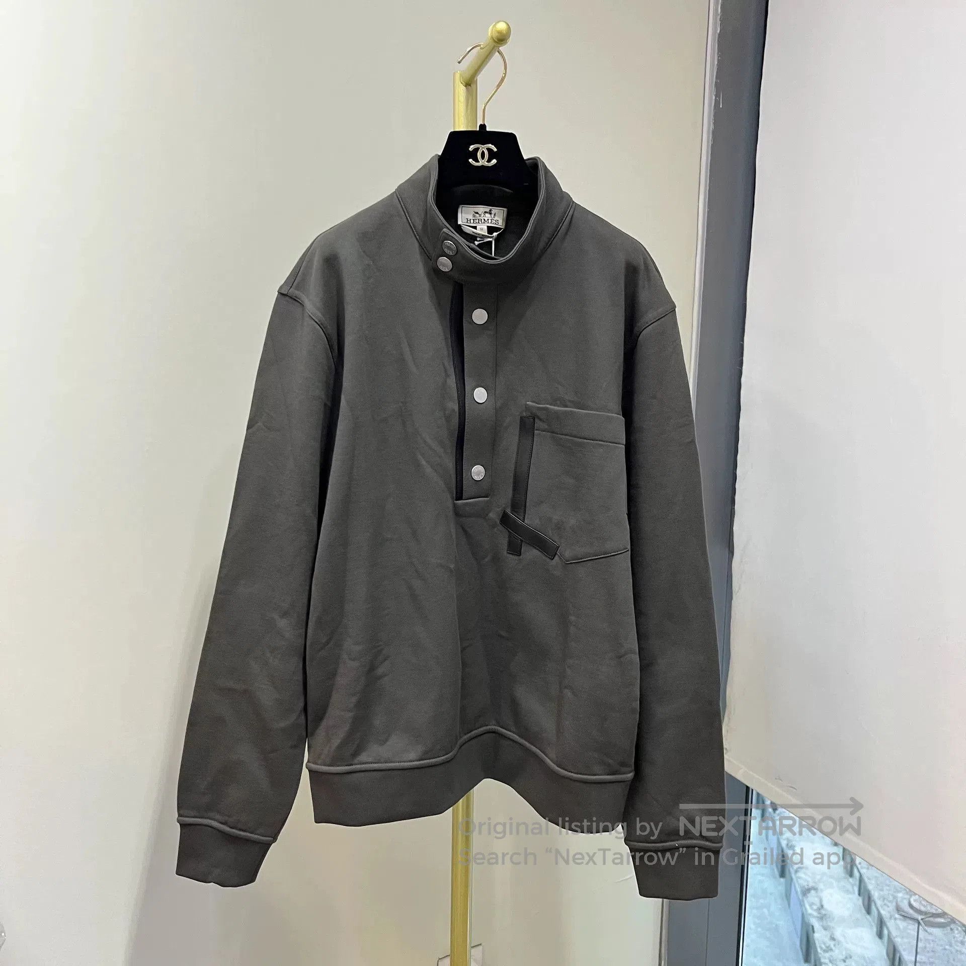 Hermes Hermes Stand Collar Fleece Sweatshirt M. Size US M / EU 48-50 / 2 - 1 Thumbnail