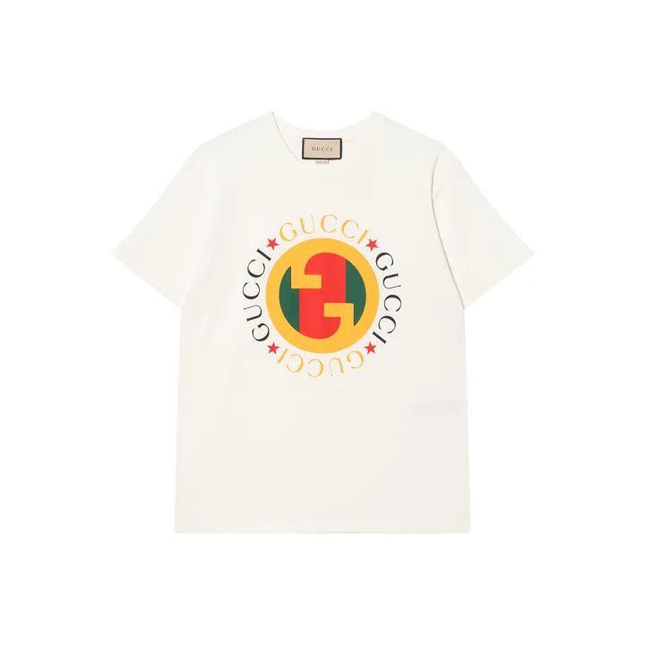 Gucci GUCCI Colorful Logo Print Short Sleeve T-Shirt-2507 Size XS / US 0-2 / IT 36-38 - 7 Thumbnail