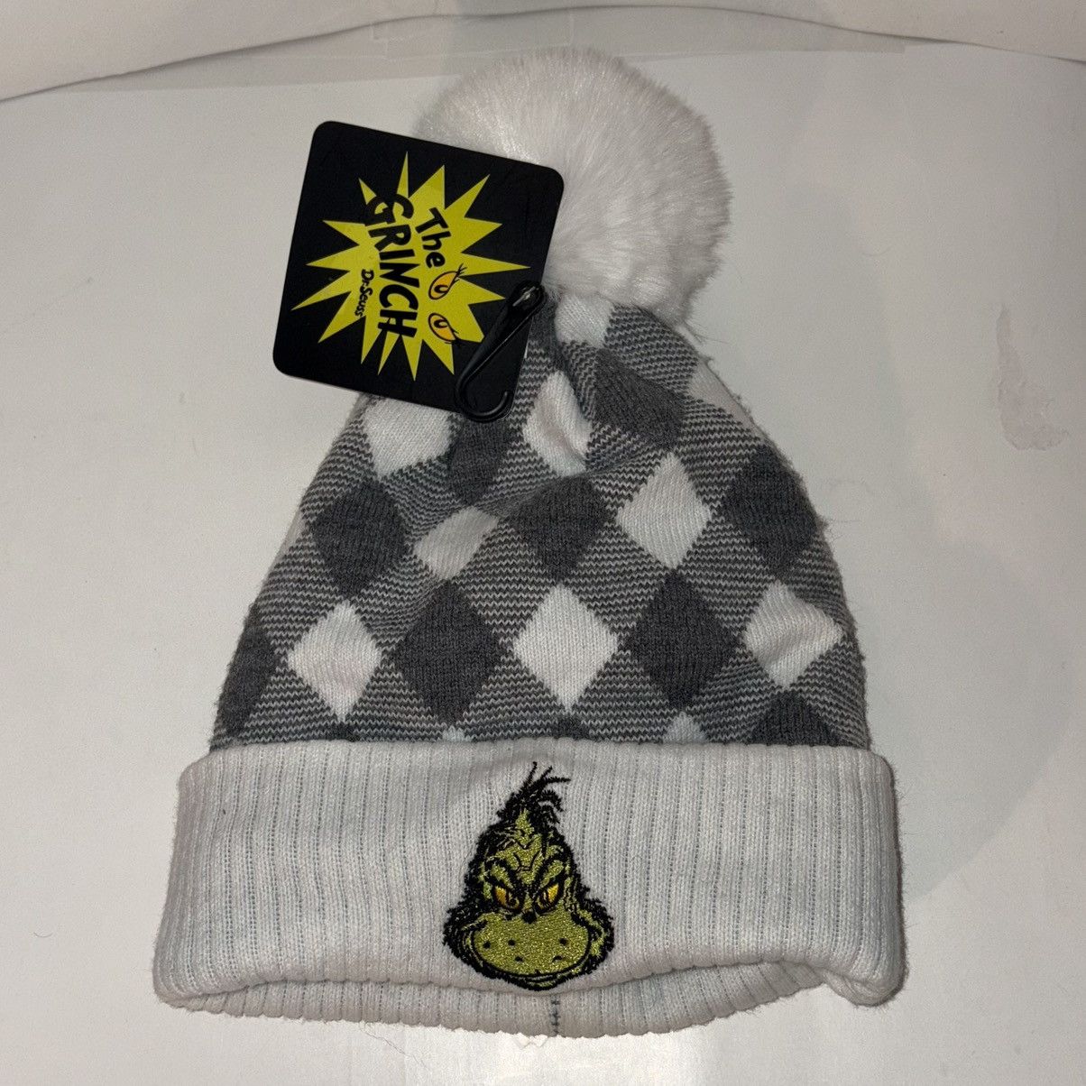 Mad Engine The Grinch Dr. Seuss MAD Engine Winter Toque Pom Beanie Hat Size ONE SIZE - 1 Thumbnail