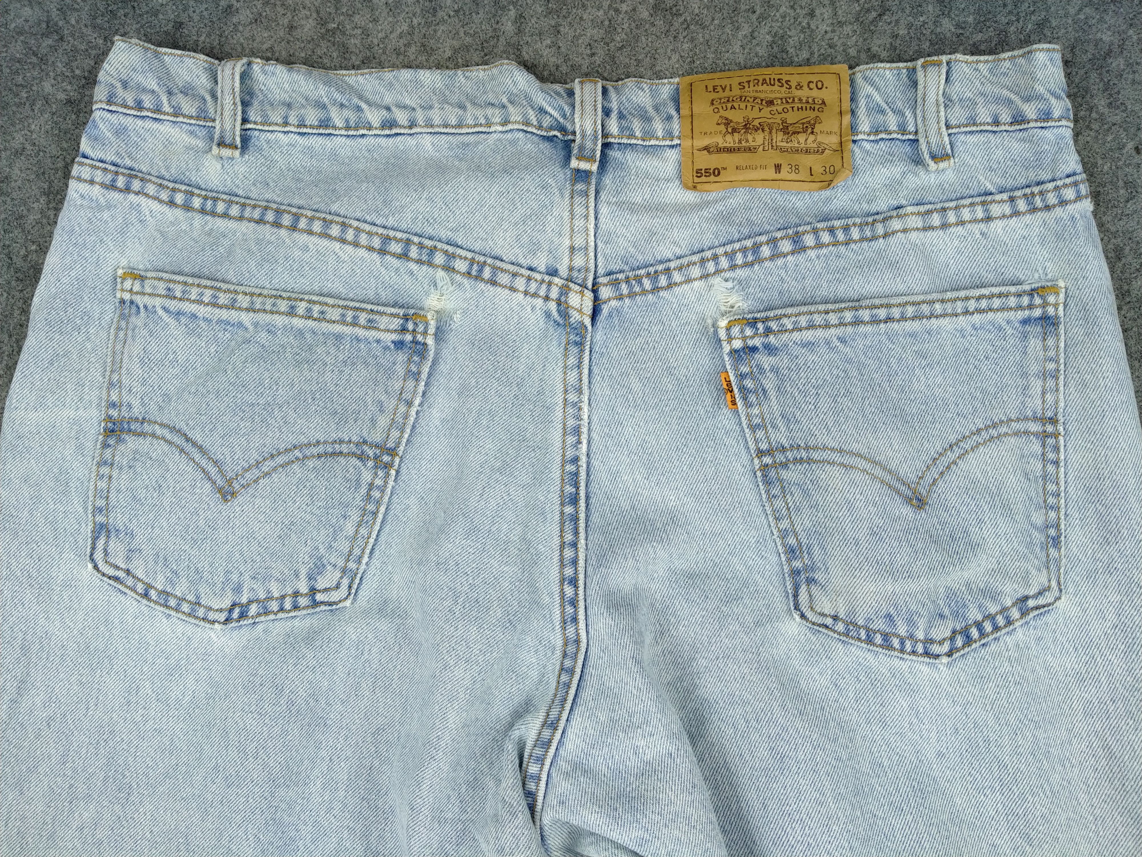 Levi's Light Wash Vintage Levi's 550 Orange Tab Denim -JN485 Size US 37 - 4 Thumbnail