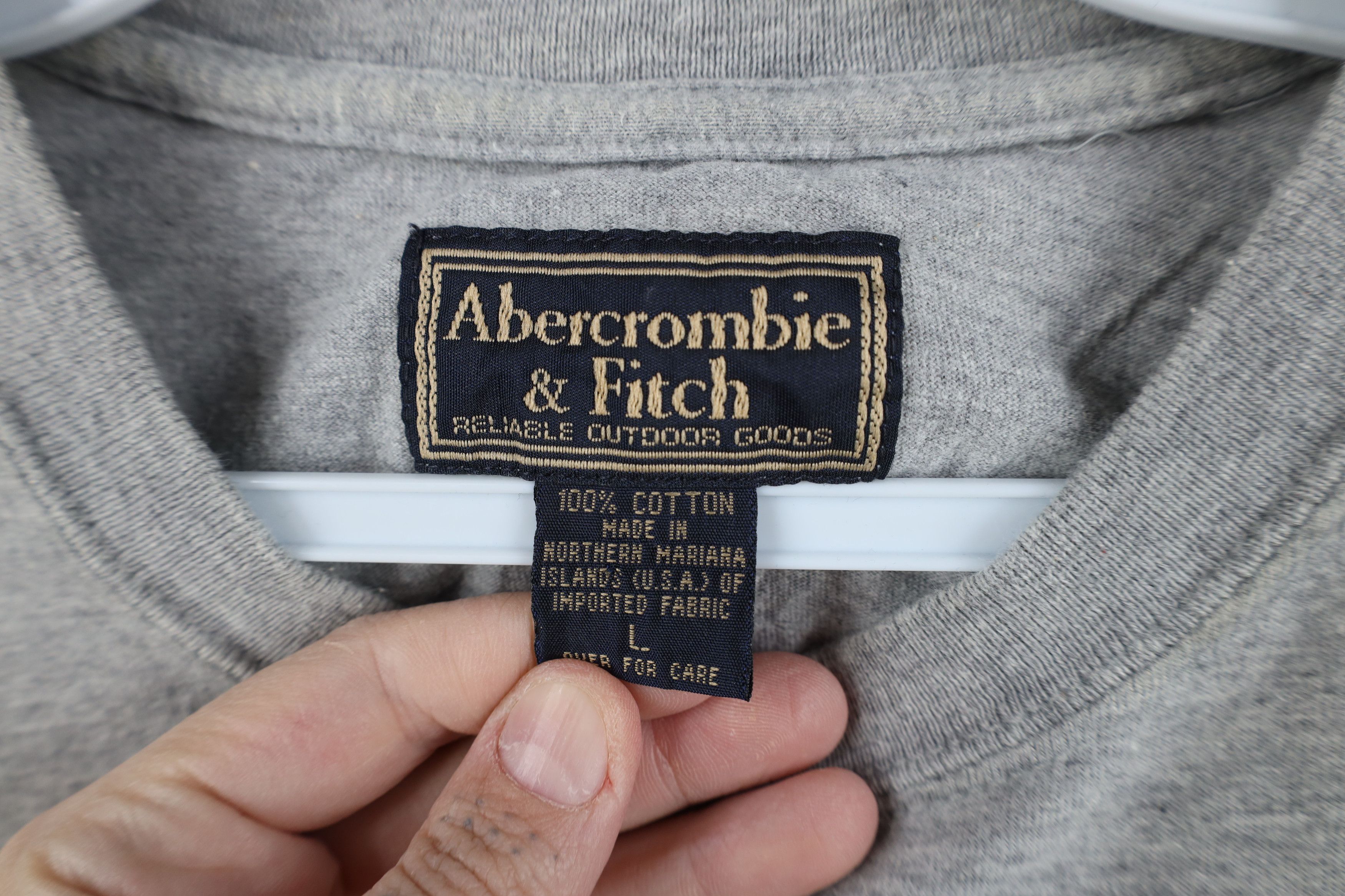 Abercrombie & Fitch Vintage 90s Abercrombie & Fitch Basketball T-Shirt Gray USA Size US L / EU 52-54 / 3 - 8 Thumbnail