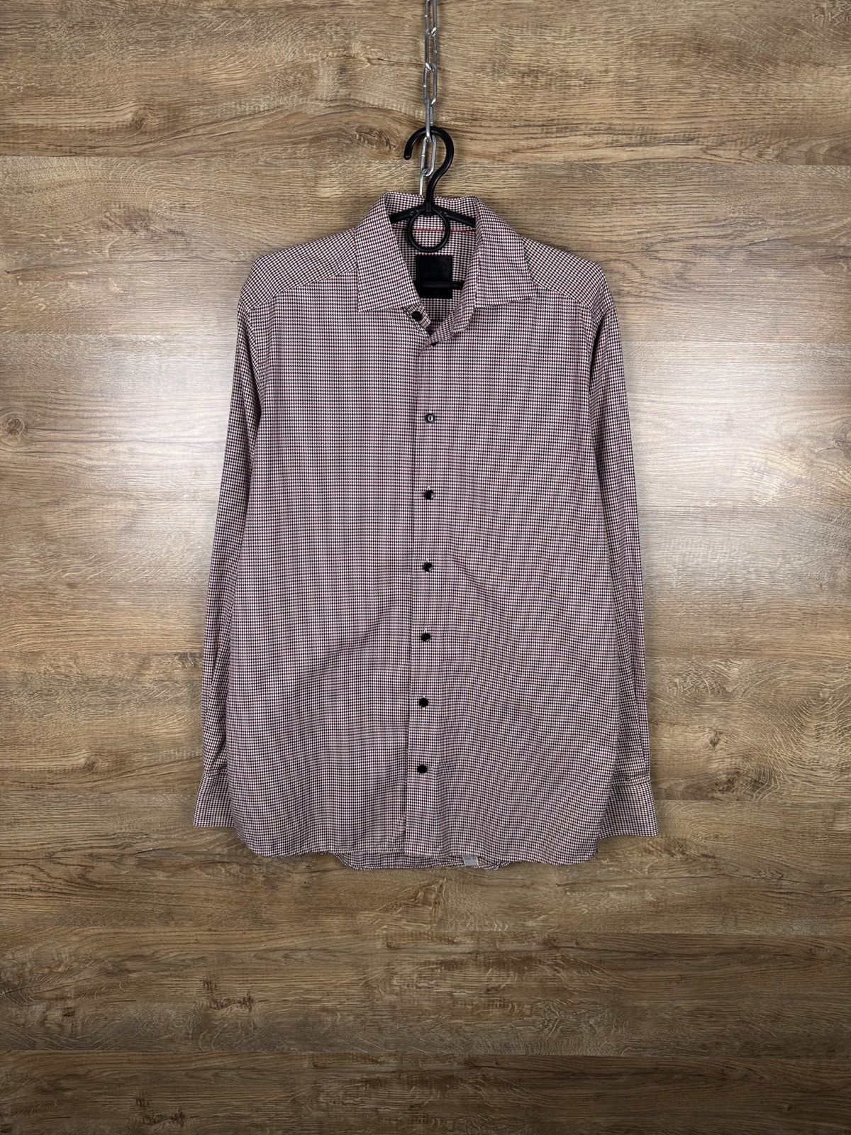 Eton Mens Vintage Eton Black gold label shirts button up 60 years Size US L / EU 52-54 / 3 - 1 Thumbnail