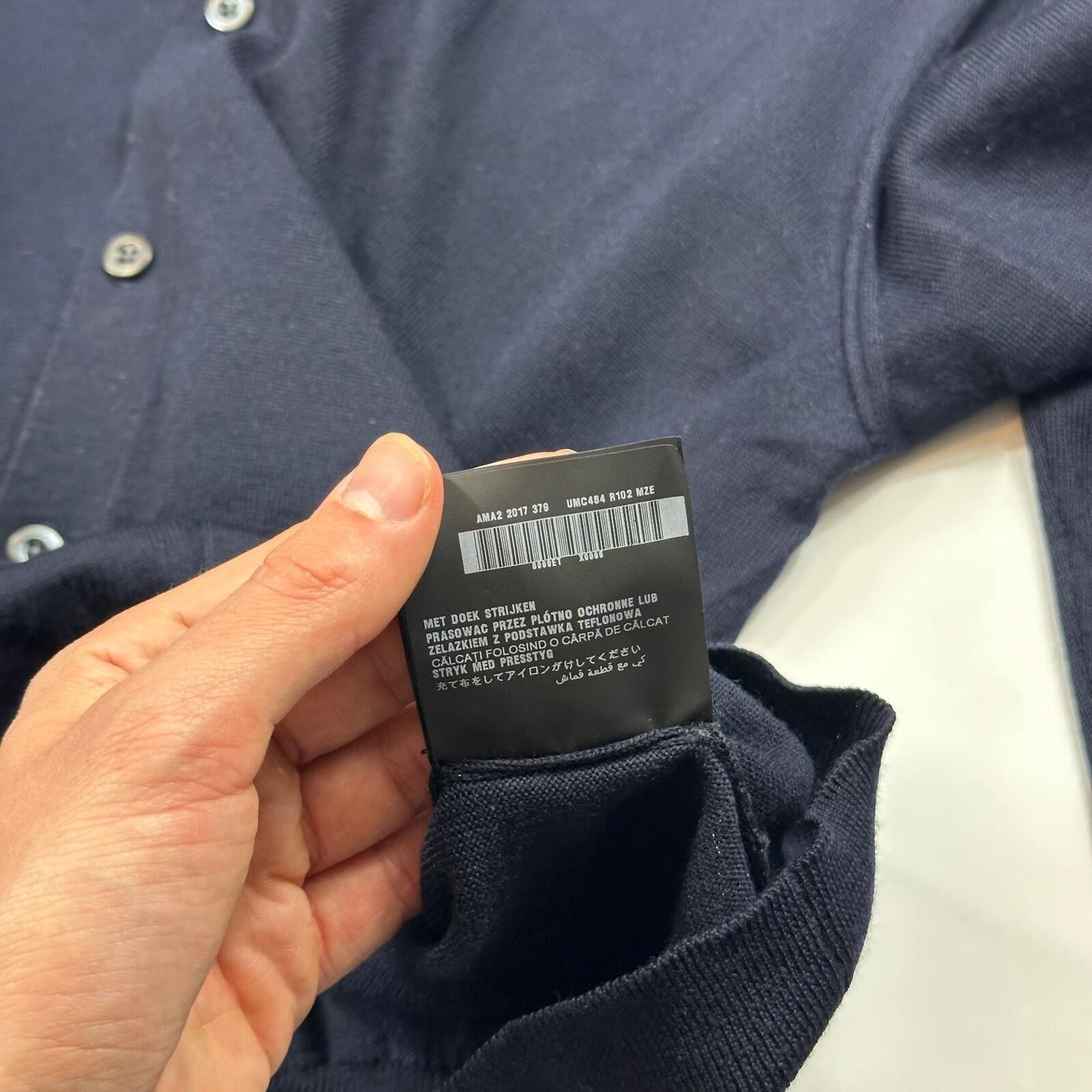 Prada Prada Milano 2017 Virgin Wool Minimalist Navy Cardigan - M Size US M / EU 48-50 / 2 - 9 Thumbnail