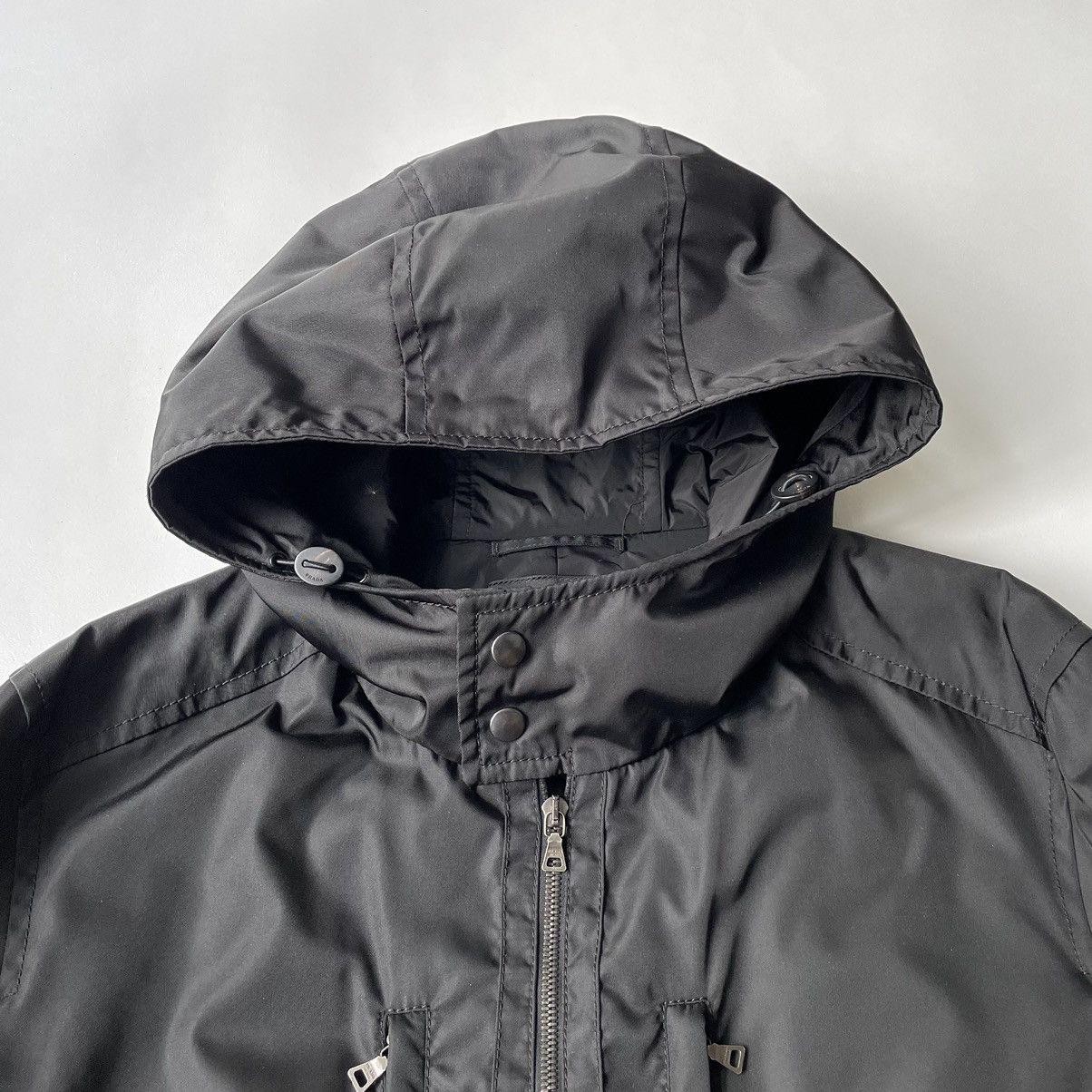 Prada Mid 2000s Black Nylon Utility Parka Size US L / EU 52-54 / 3 - 4 Thumbnail