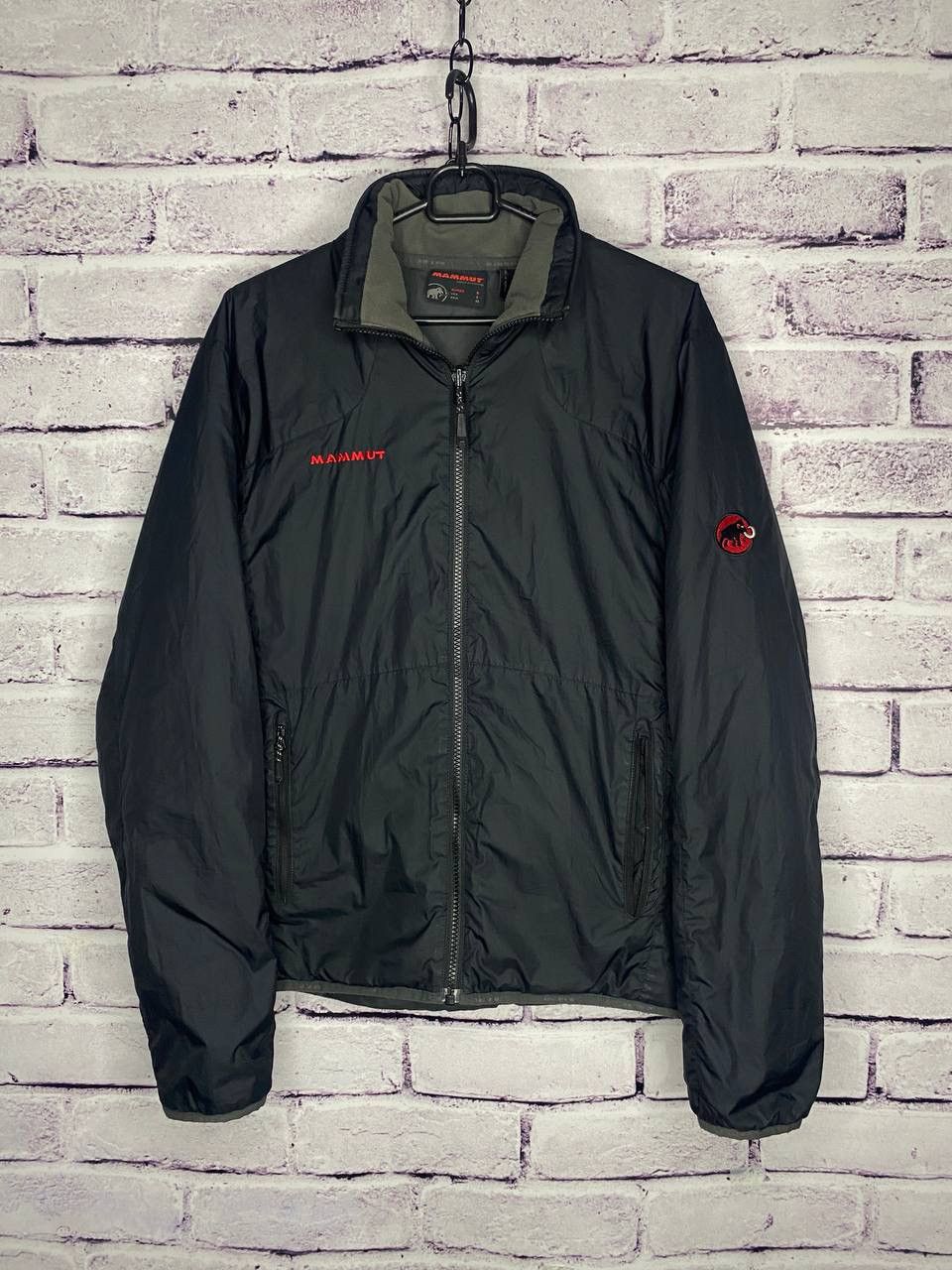 Mammut Jacket Nylon Olive Outdoor Hiking Windbreaker Size S