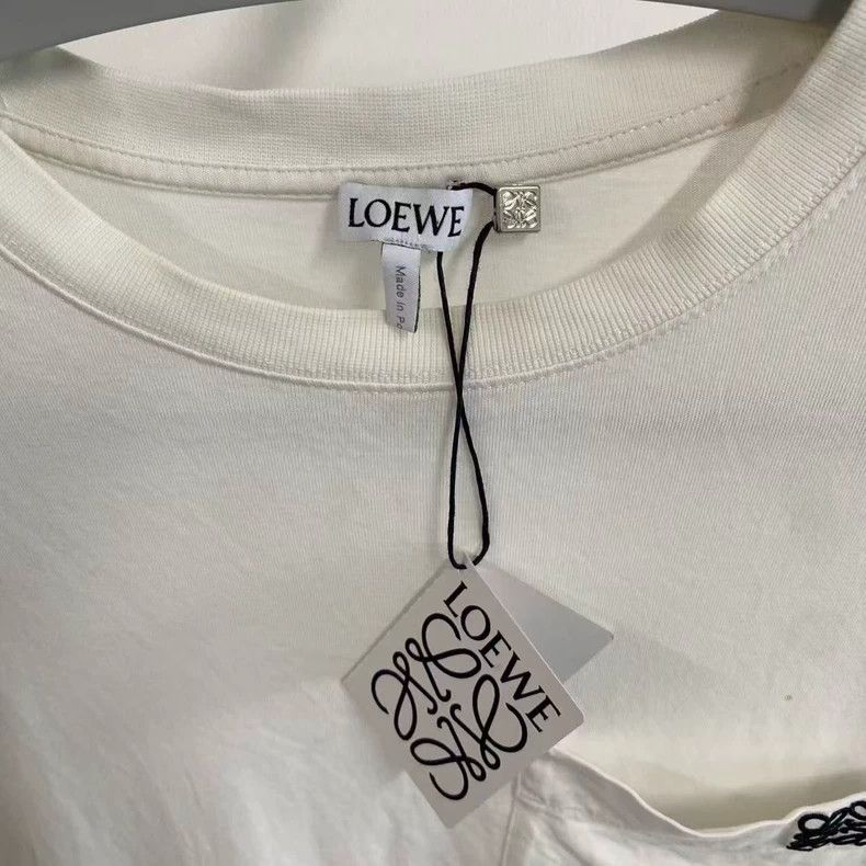 Loewe LOEWE White long-sleeved T-shirt Size S / US 4 / IT 40 - 2 Thumbnail