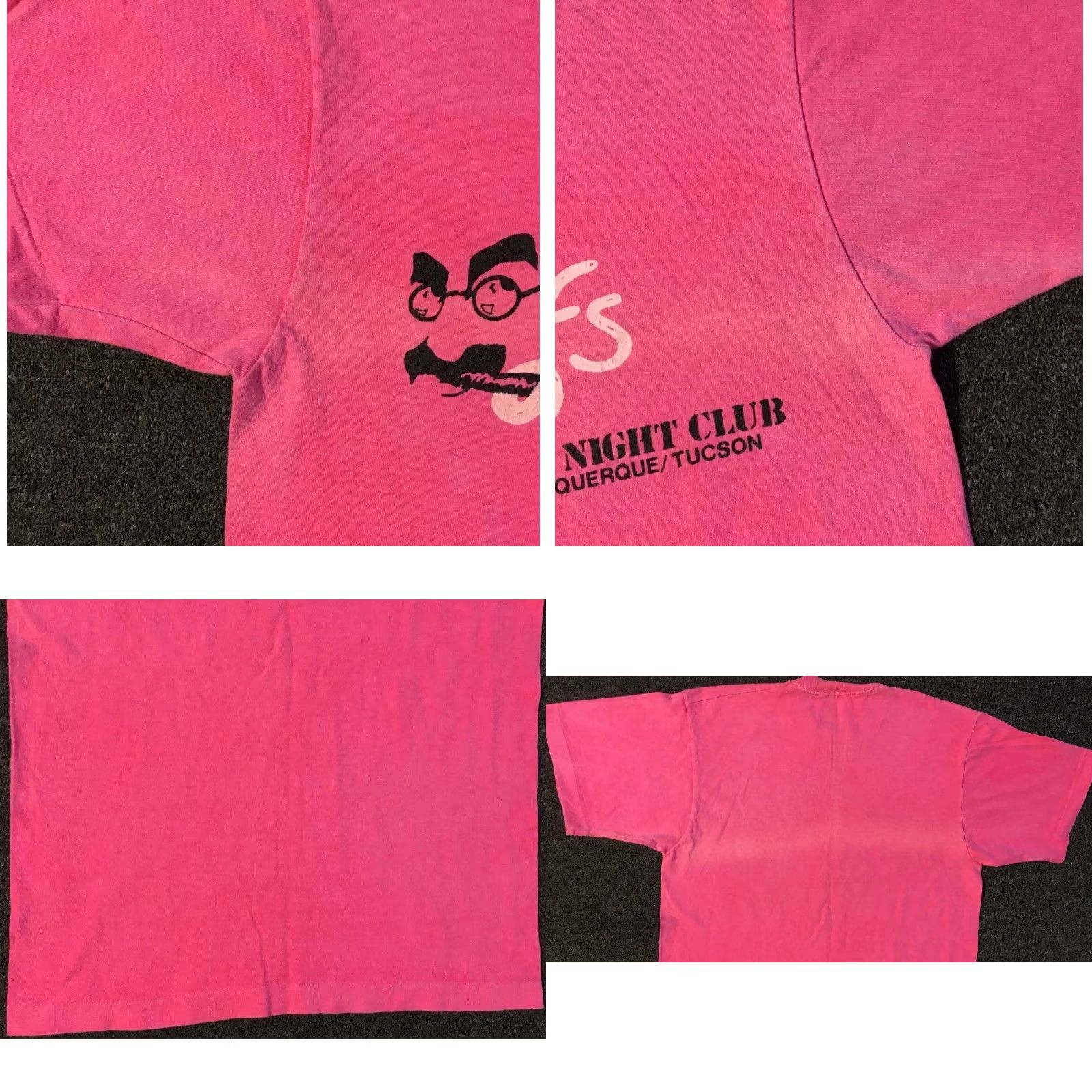 Vintage VINTAGE Laffs Comedy Night Club Faded Shirt S Tucson Pink 80s 90s Grunge Funny USA Comedy Shirt Mens Size US S / EU 44-46 / 1 - 8 Thumbnail