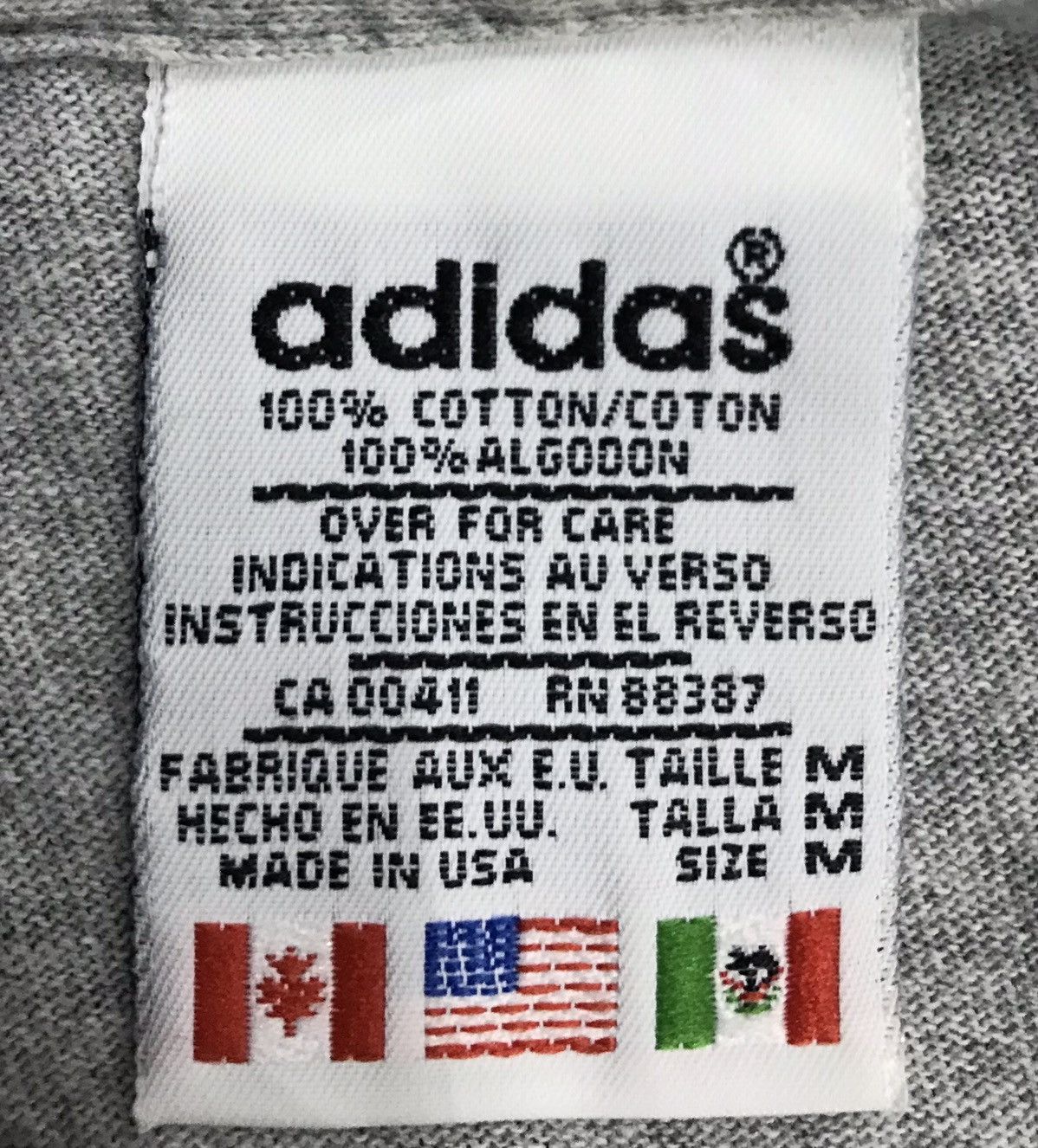 Adidas × Vintage Vintage Adidas ‘La Marque Aux 3 Bandes’ Made In Usa Shirt Size US M / EU 48-50 / 2 - 7 Thumbnail