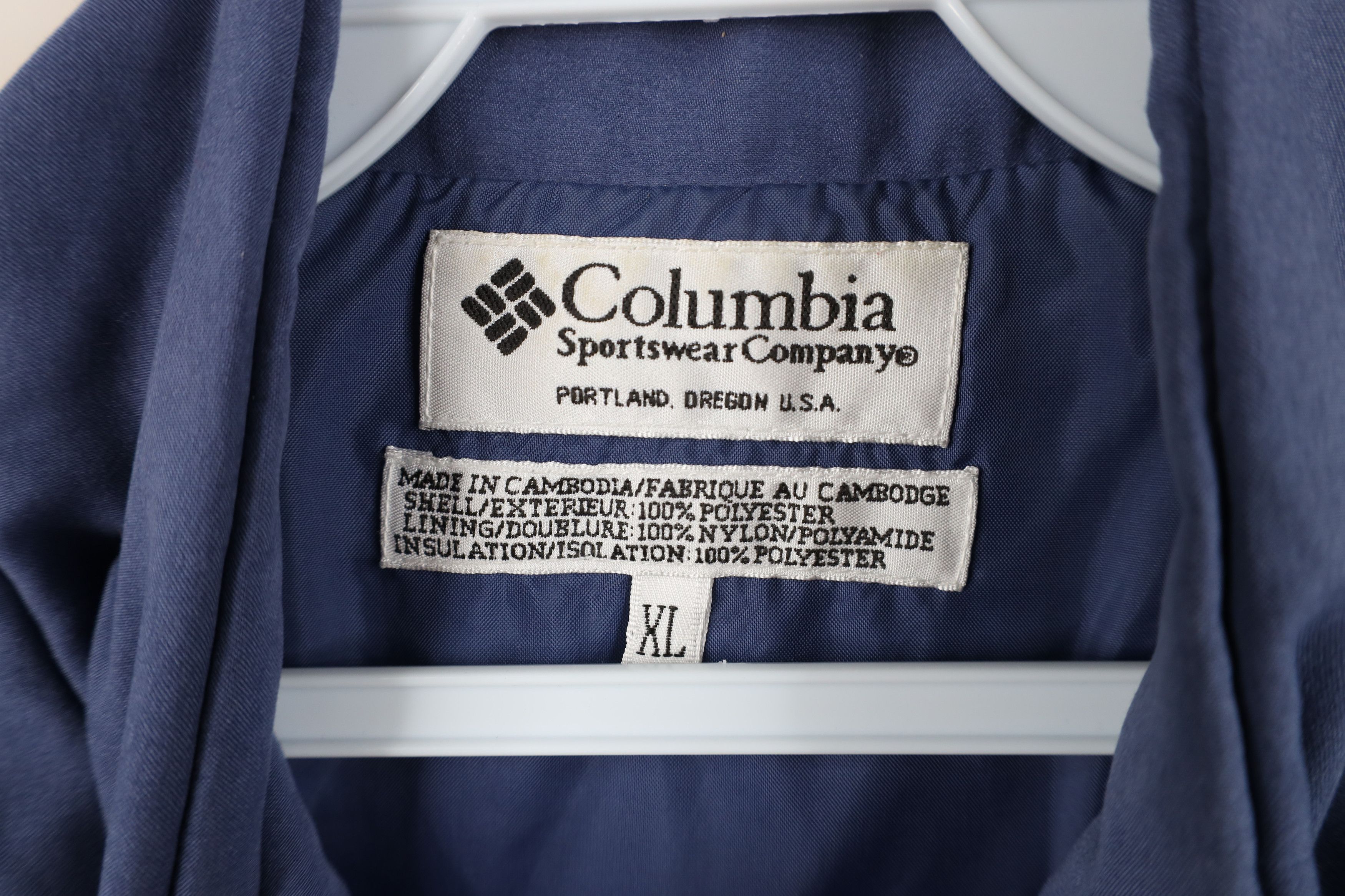Columbia Vintage 90s Columbia Blank Microfiber Full Zip Vest Jacket Size XL / US 12-14 / IT 48-50 - 8 Thumbnail