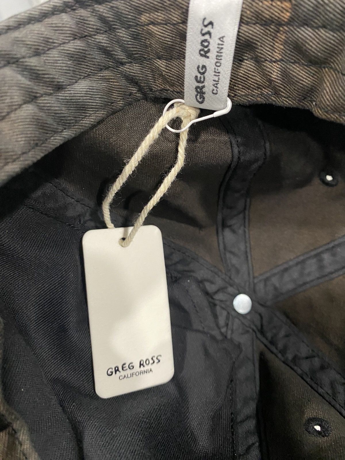 Greg Ross GR DISTRESSED CAP - CHARCOAL * RARE Size ONE SIZE - 6 Thumbnail