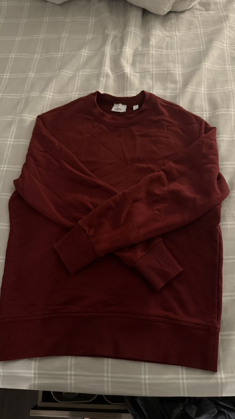 Burberry Burberry Rare S23 Logo Sweatshirt - Maroon Size US S / EU 44-46 / 1 - 4 Thumbnail