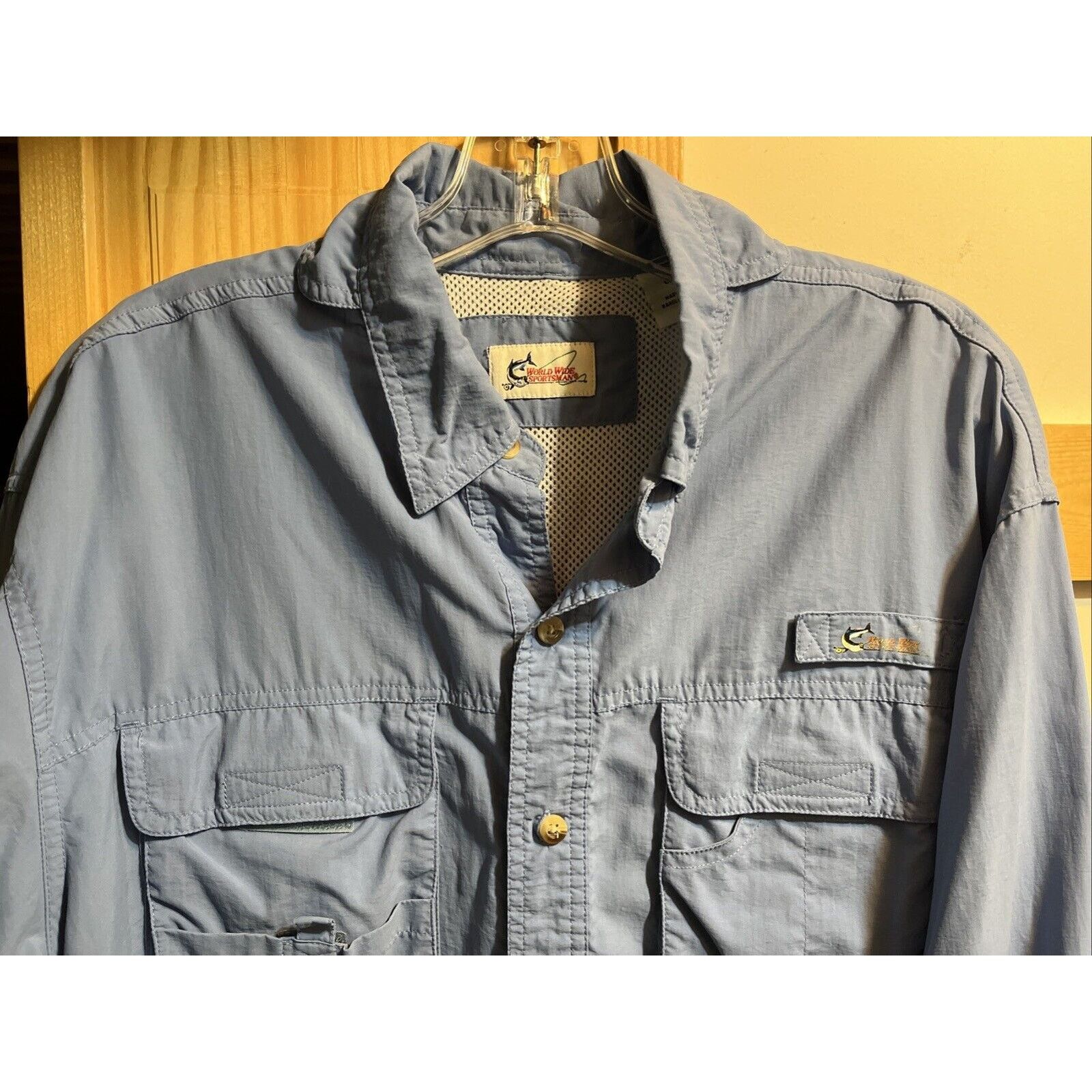Other World Wide Sportsman Shirt Men’s LT Blue LS Vented Fishing Size US L / EU 52-54 / 3 - 2 Thumbnail